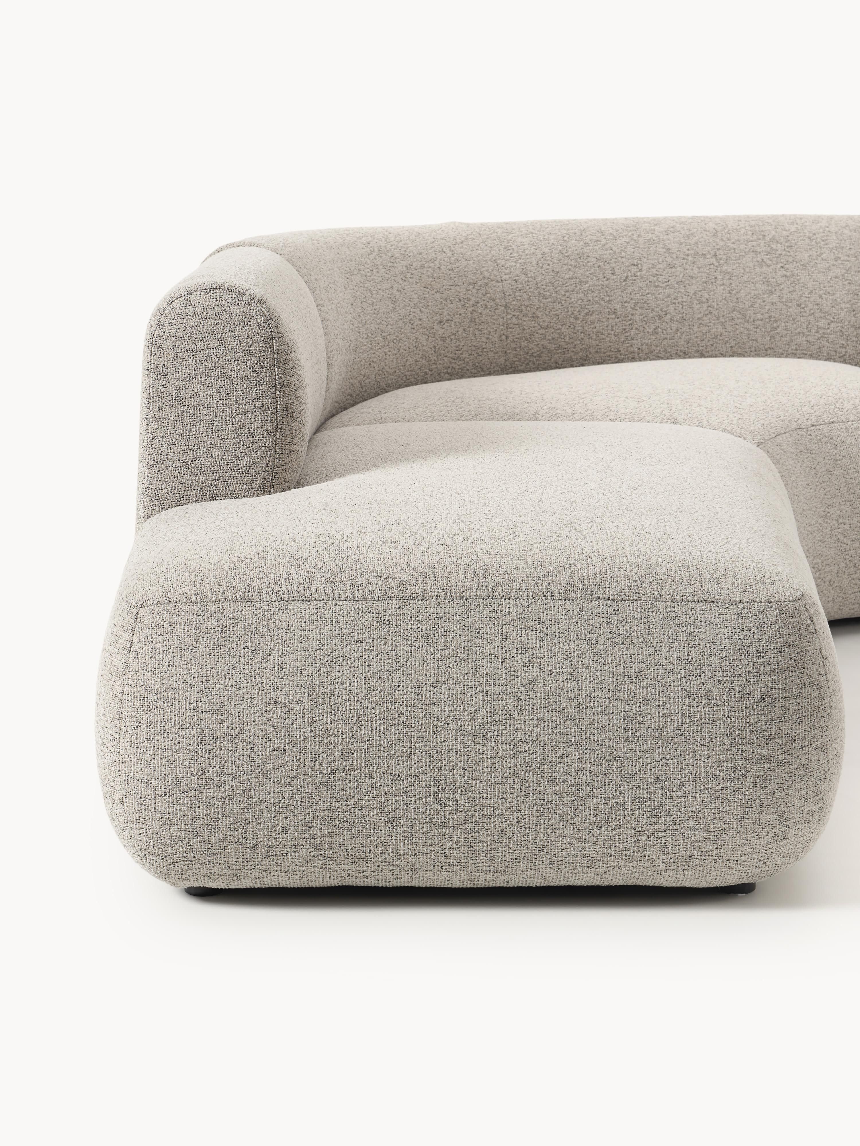 Modulares Bouclé-Ecksofa Sofia (4-Sitzer)