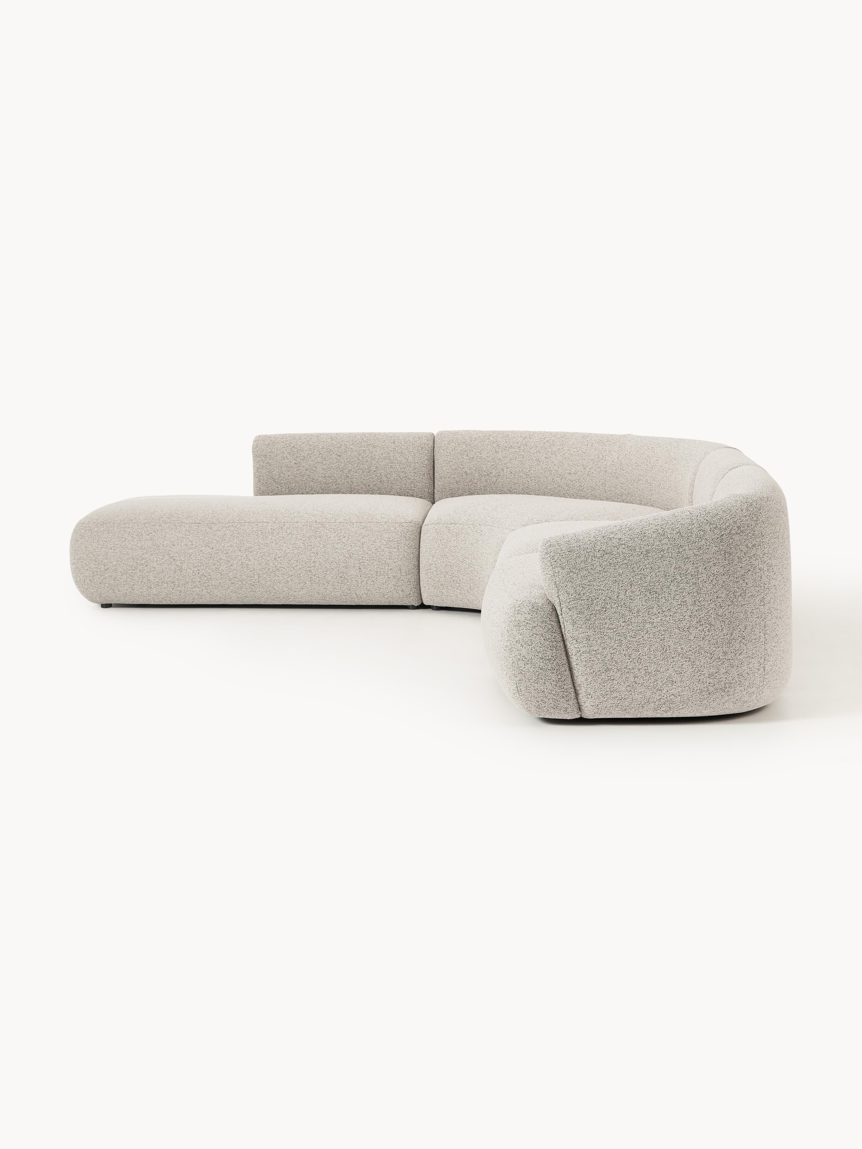 Modulares Bouclé-Ecksofa Sofia (4-Sitzer)