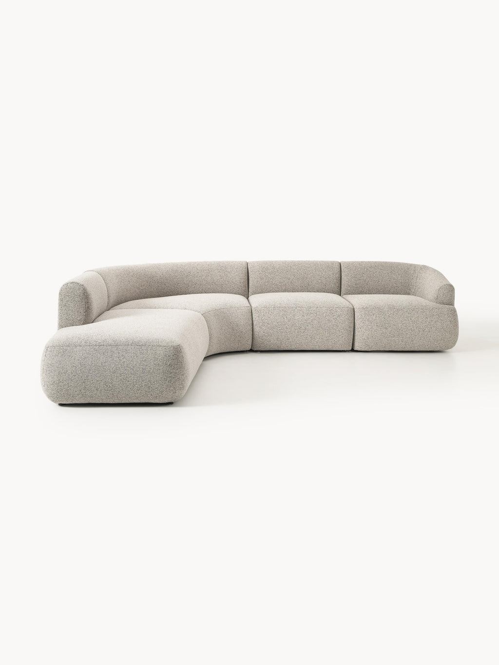 Galeriebild 1 - Modulares Bouclé-Ecksofa Sofia (4-Sitzer)