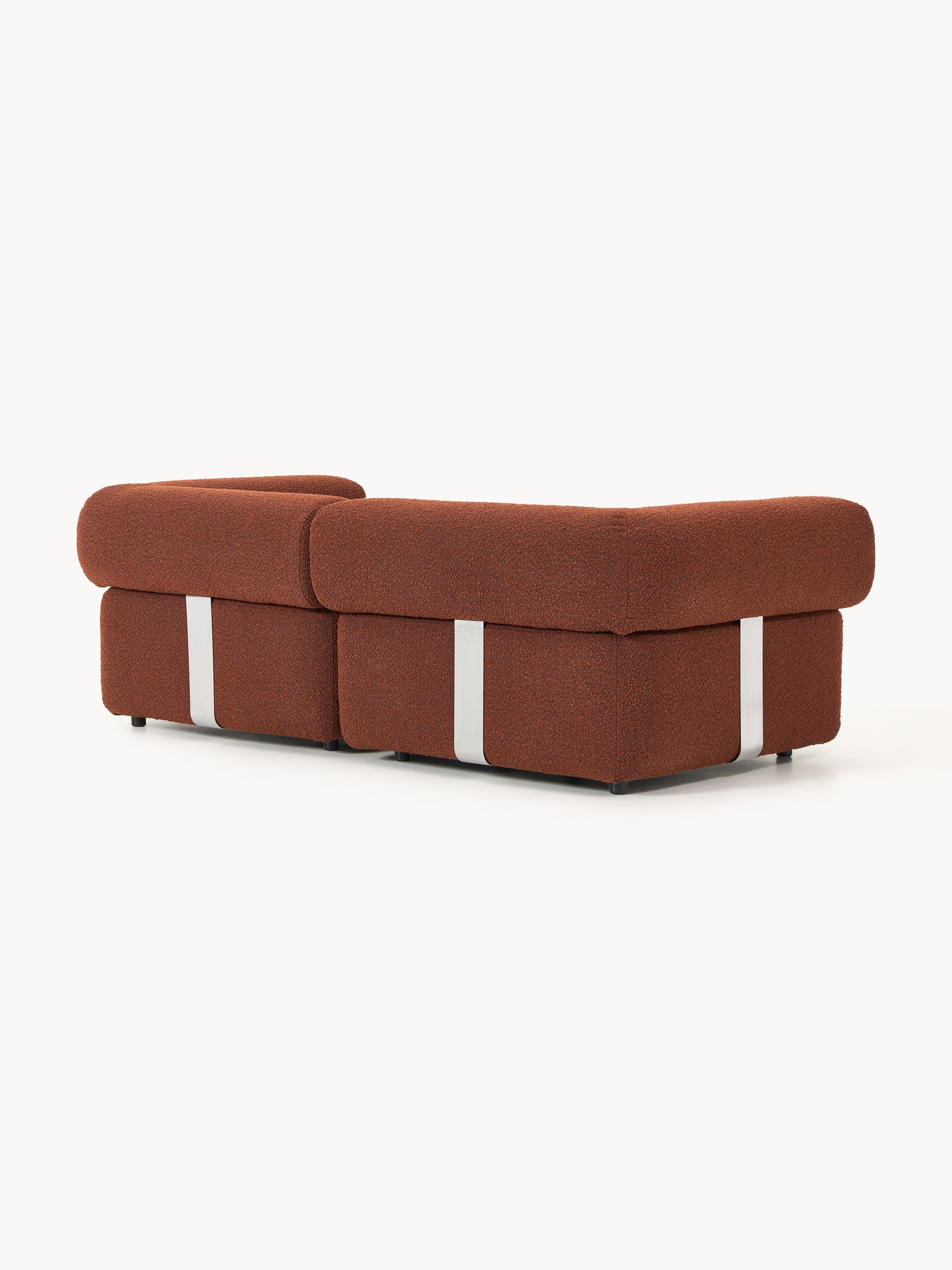 Modulares Bouclé-Sofa Anton (3-Sitzer)
