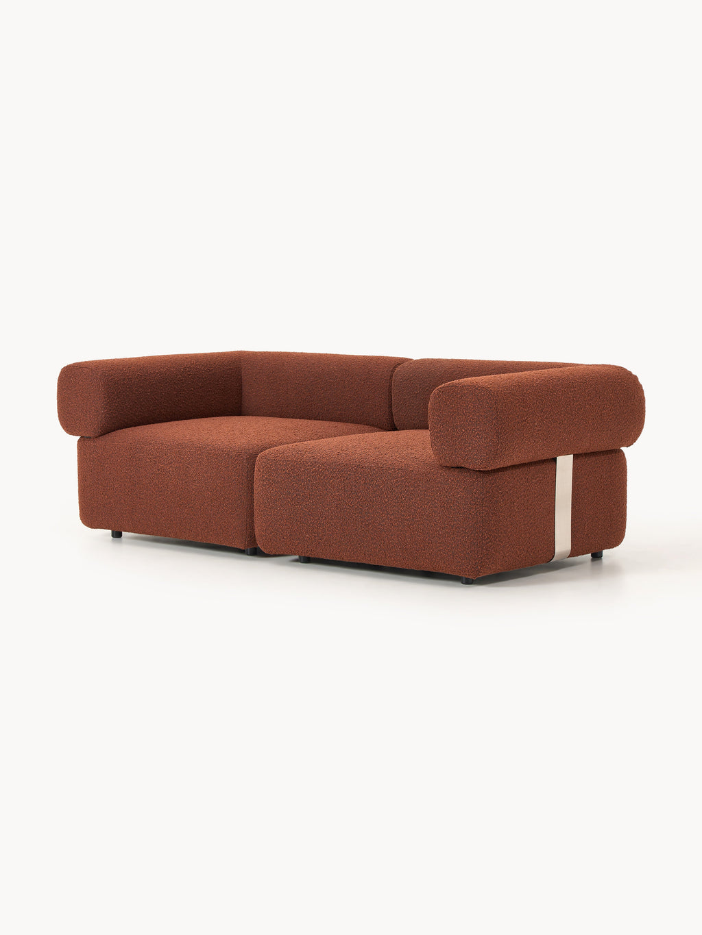 Modulares Bouclé-Sofa Anton (3-Sitzer)