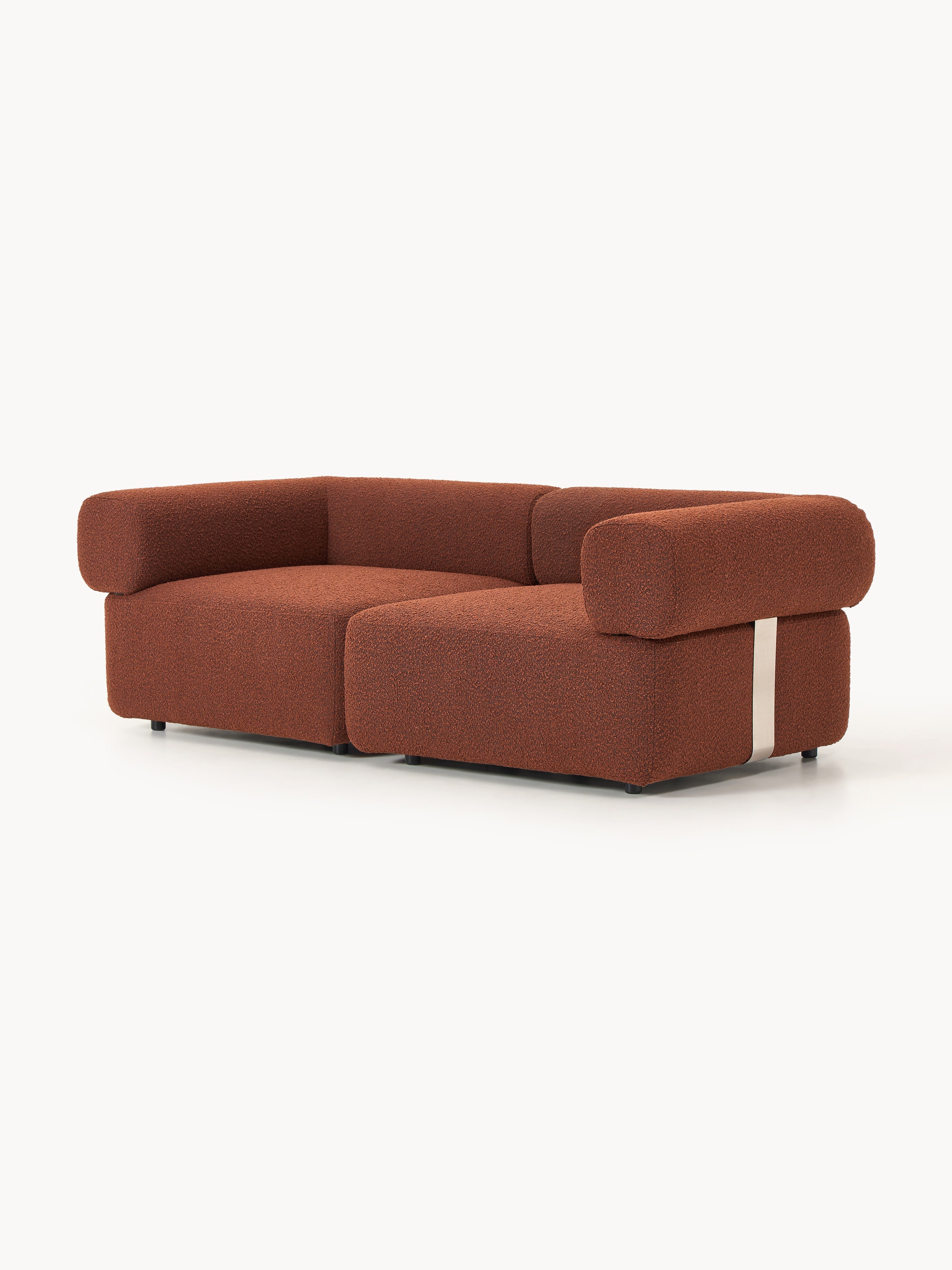 Modulares Bouclé-Sofa Anton (3-Sitzer)