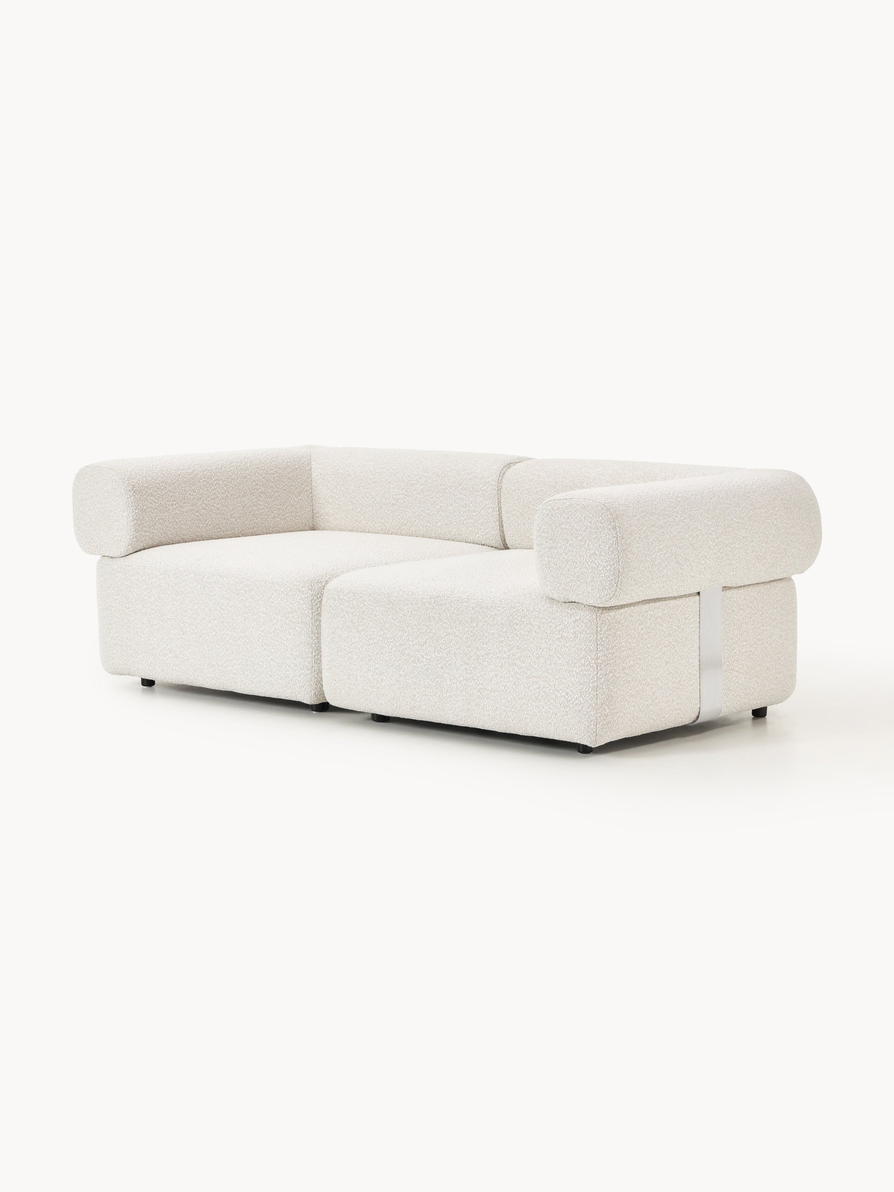 Modulares Bouclé-Sofa Anton (3-Sitzer)