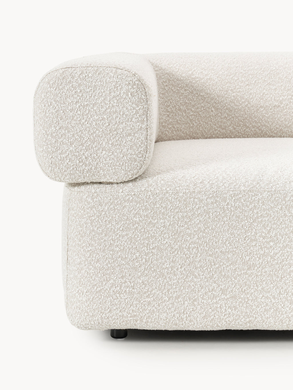Modulares Bouclé-Sofa Anton (3-Sitzer)