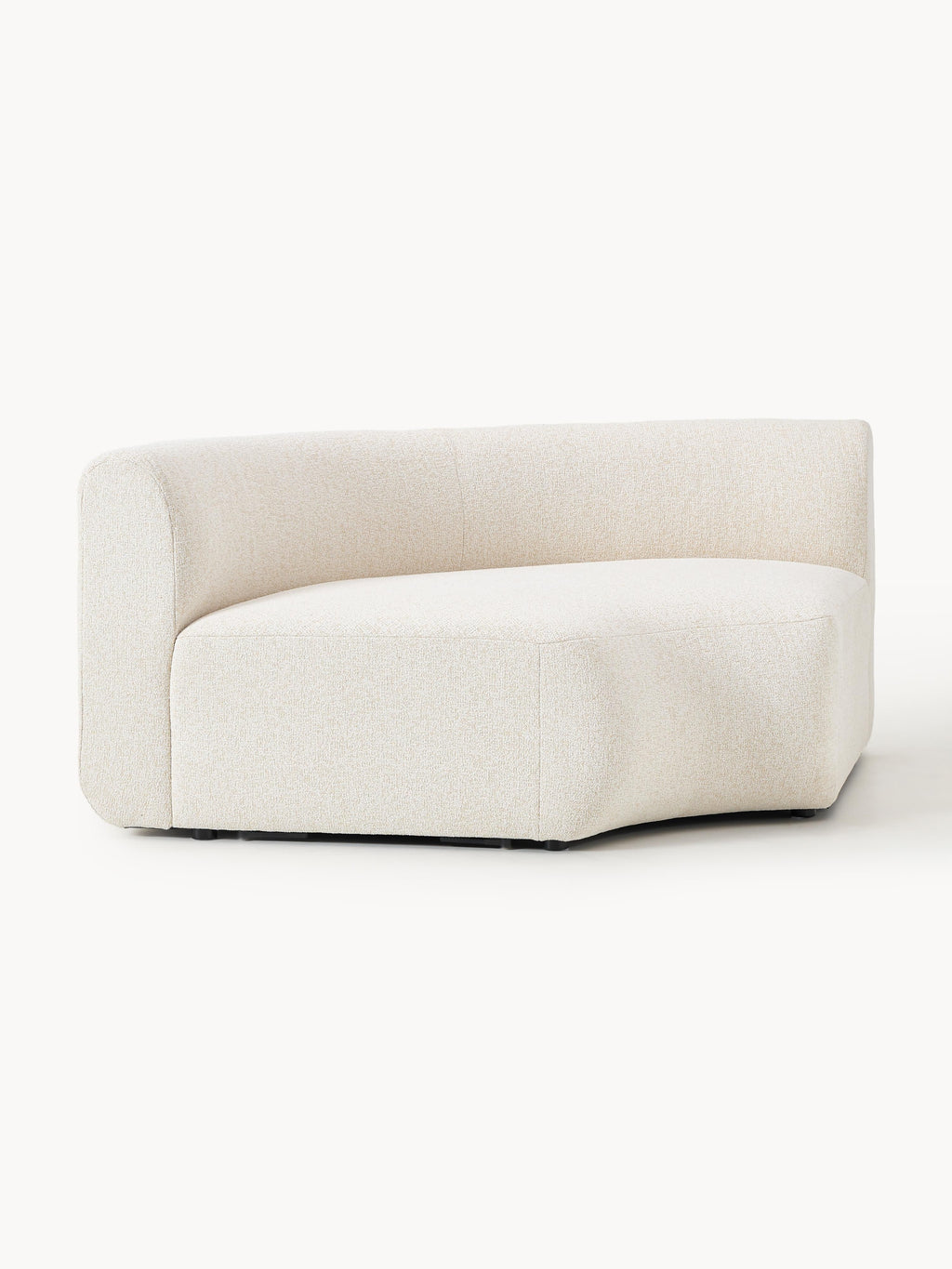 Rundes Bouclé-Eckmodul Sofia