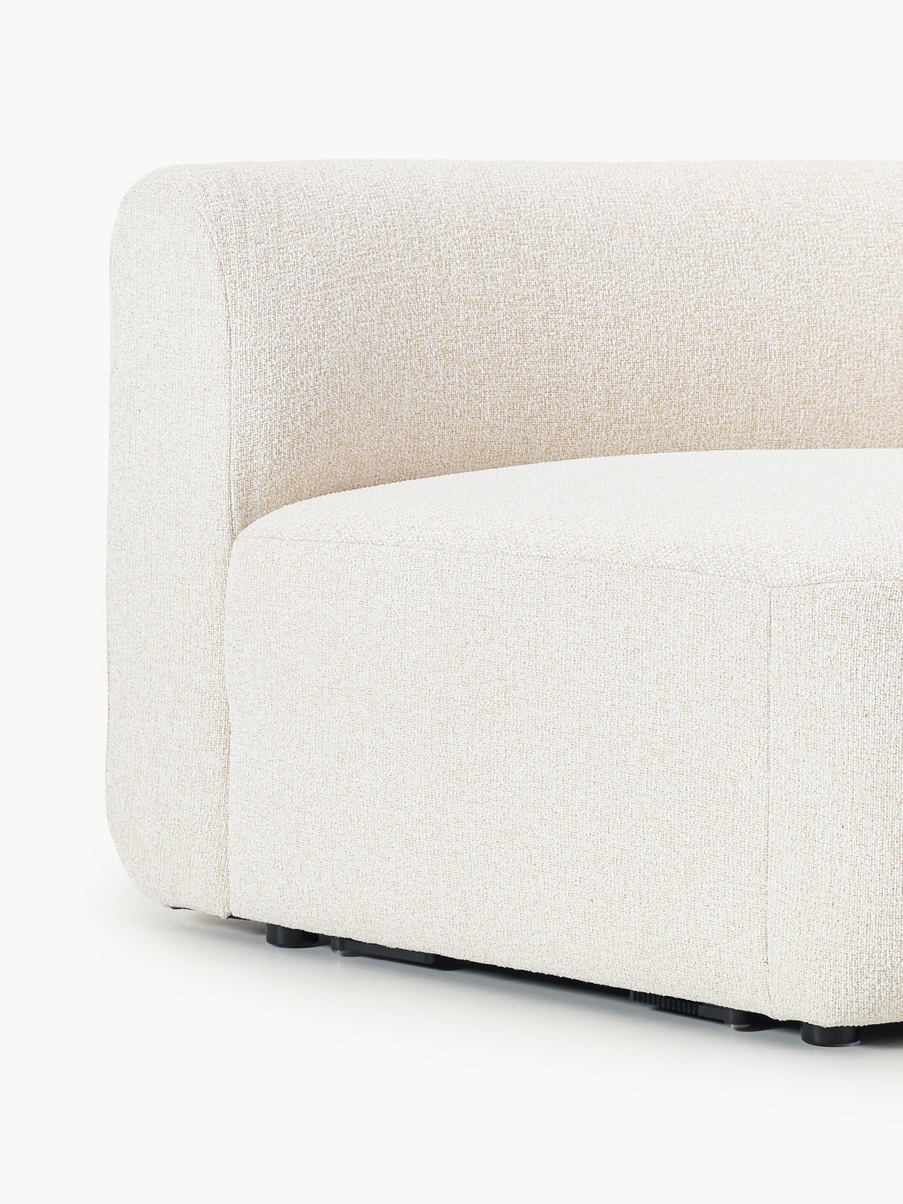 Rundes Bouclé-Eckmodul Sofia