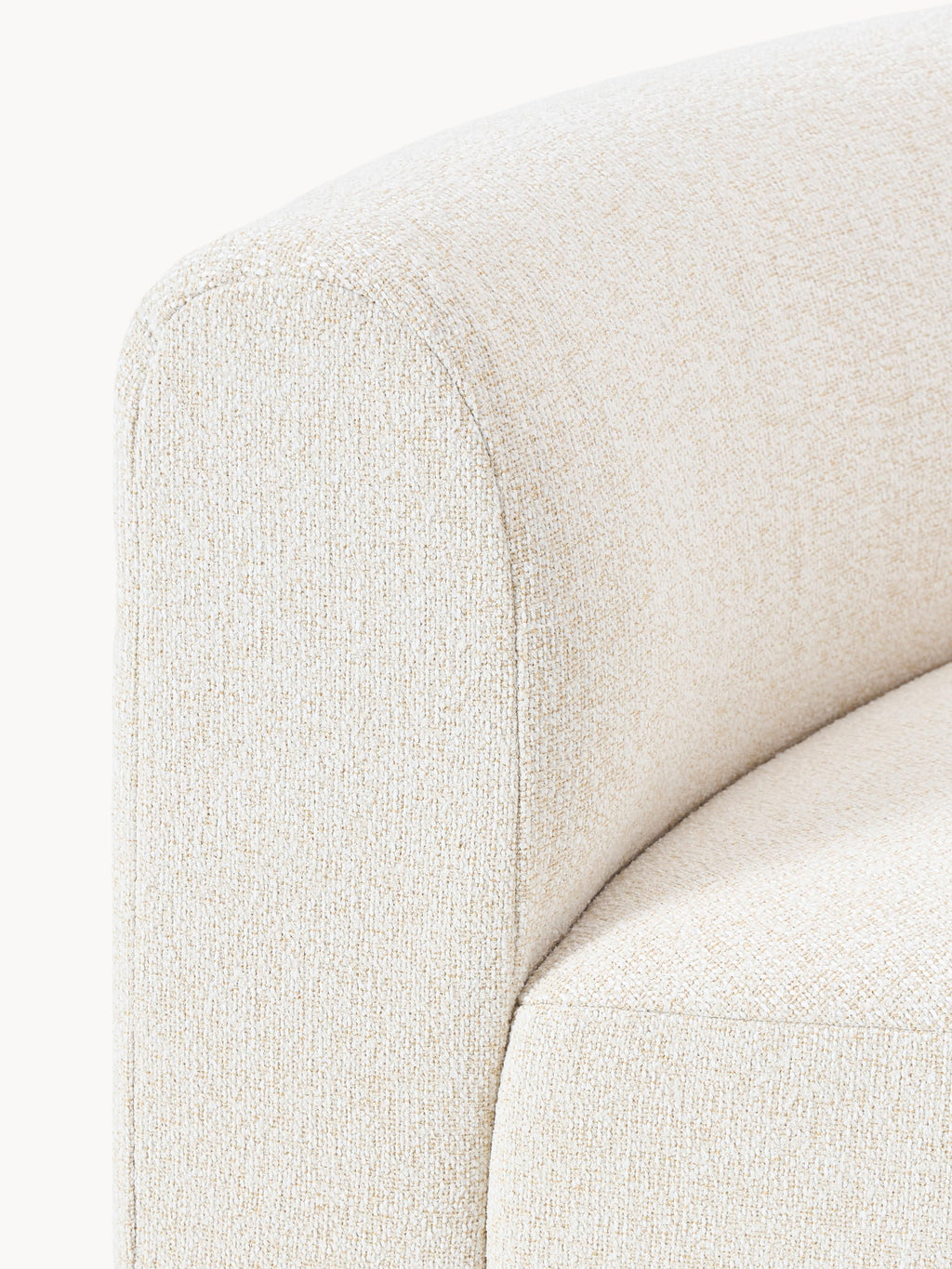 Rundes Bouclé-Eckmodul Sofia