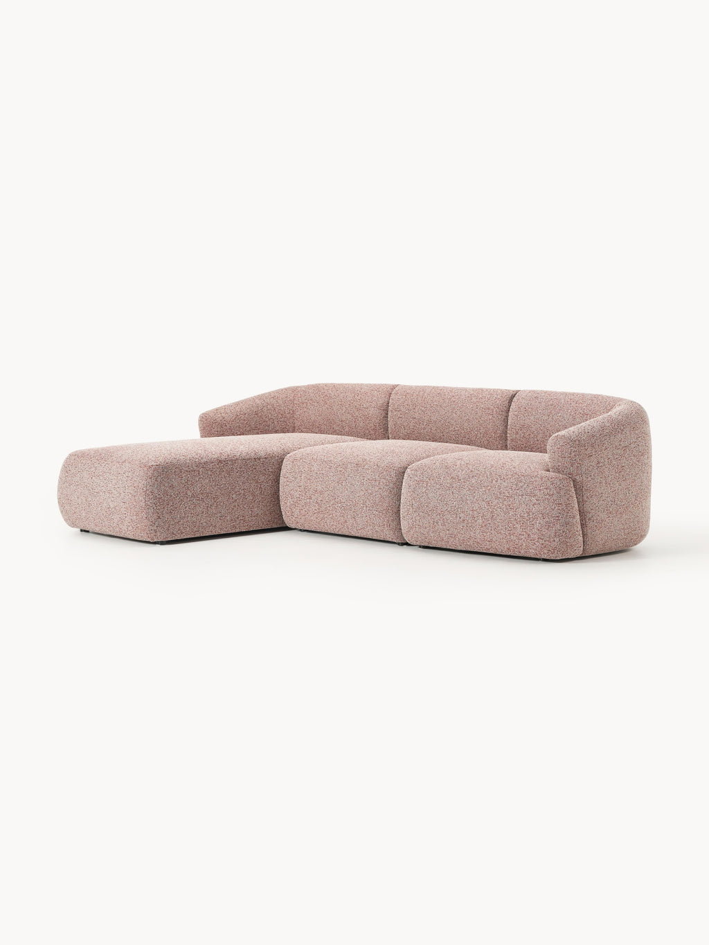 Modulares Bouclé-Ecksofa Sofia (3-Sitzer)