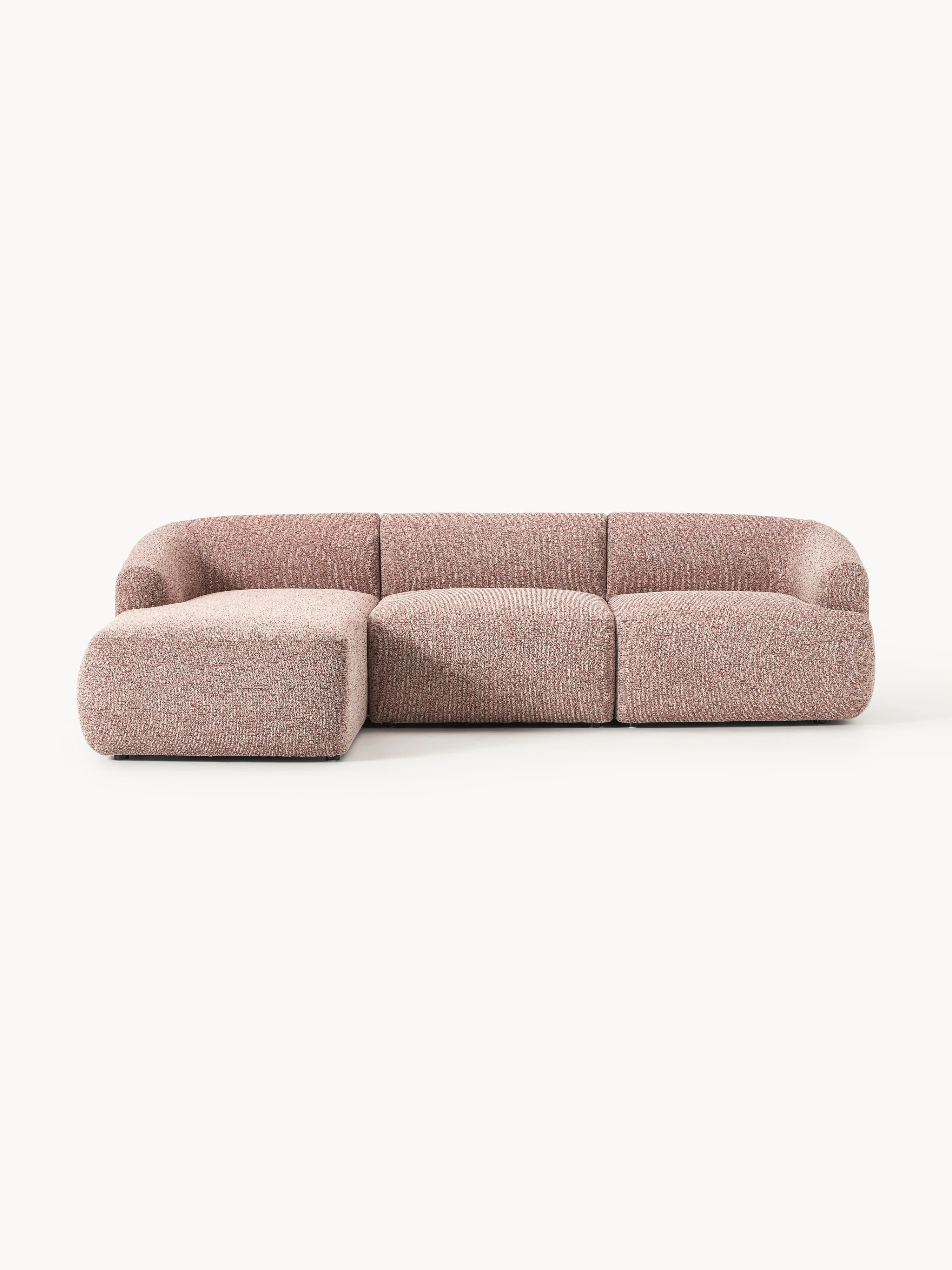 Galeriebild 1 - Modulares Bouclé-Ecksofa Sofia (3-Sitzer)