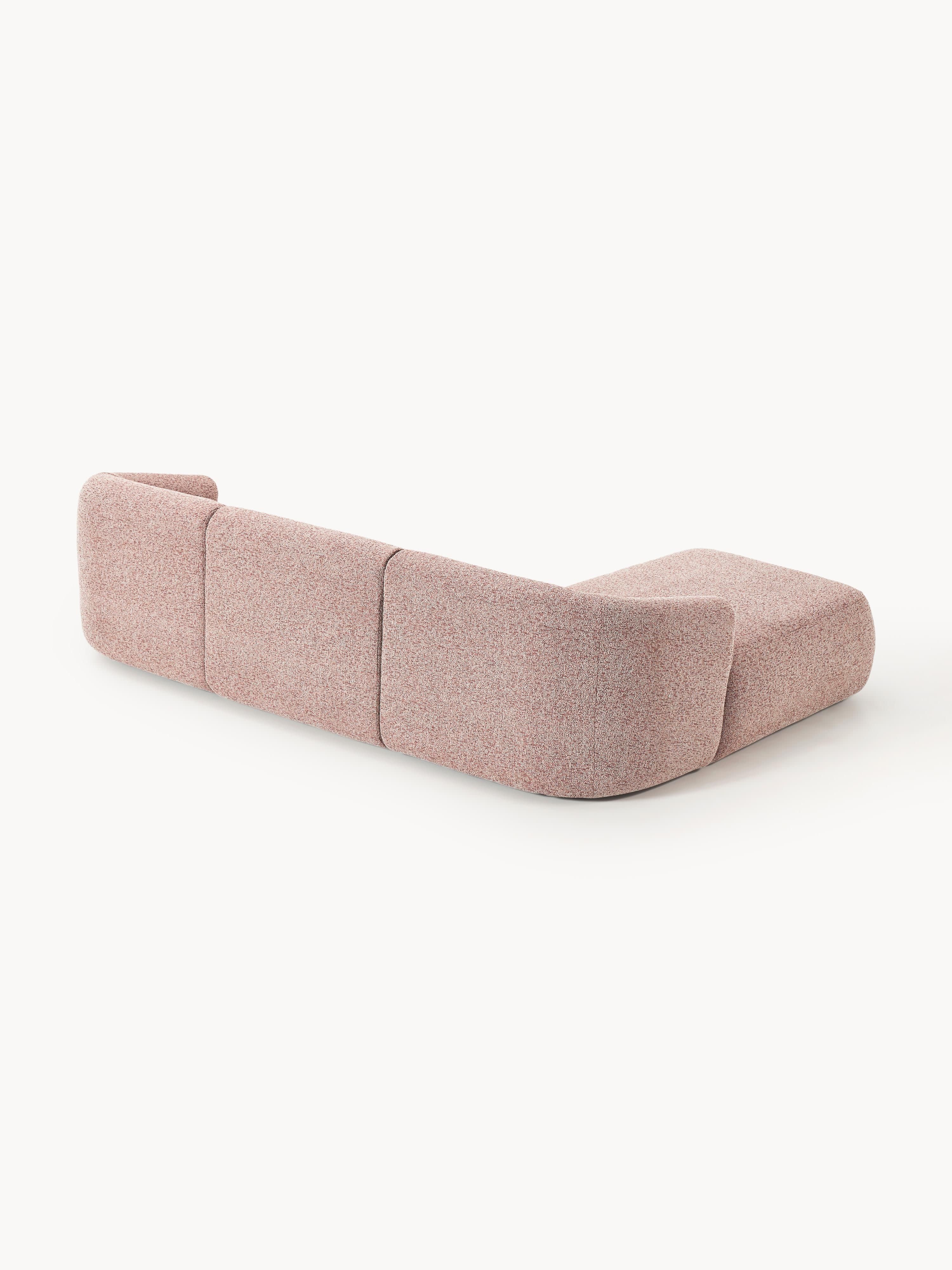 Modulares Bouclé-Ecksofa Sofia (3-Sitzer)