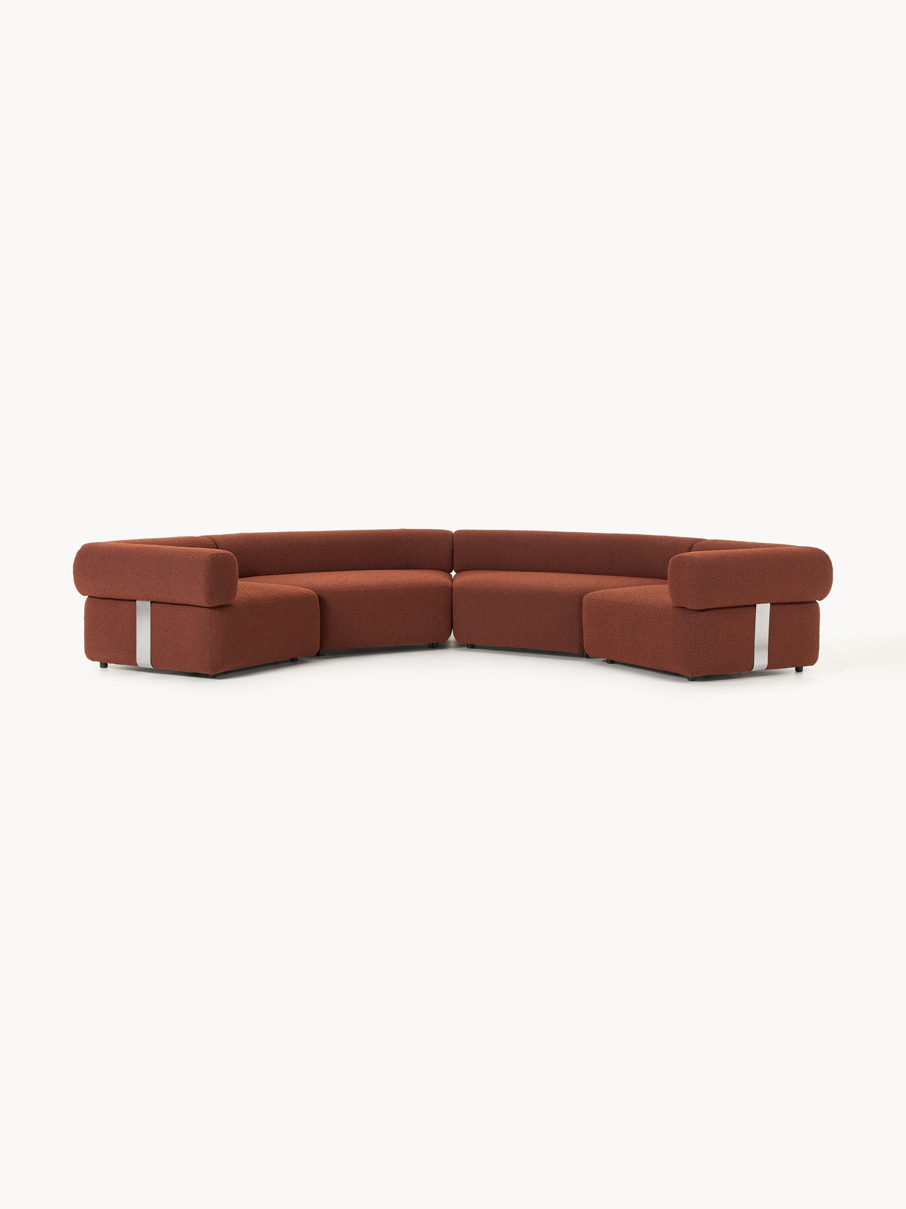 Galeriebild 1 - Großes modulares Bouclé-Sofa Anton