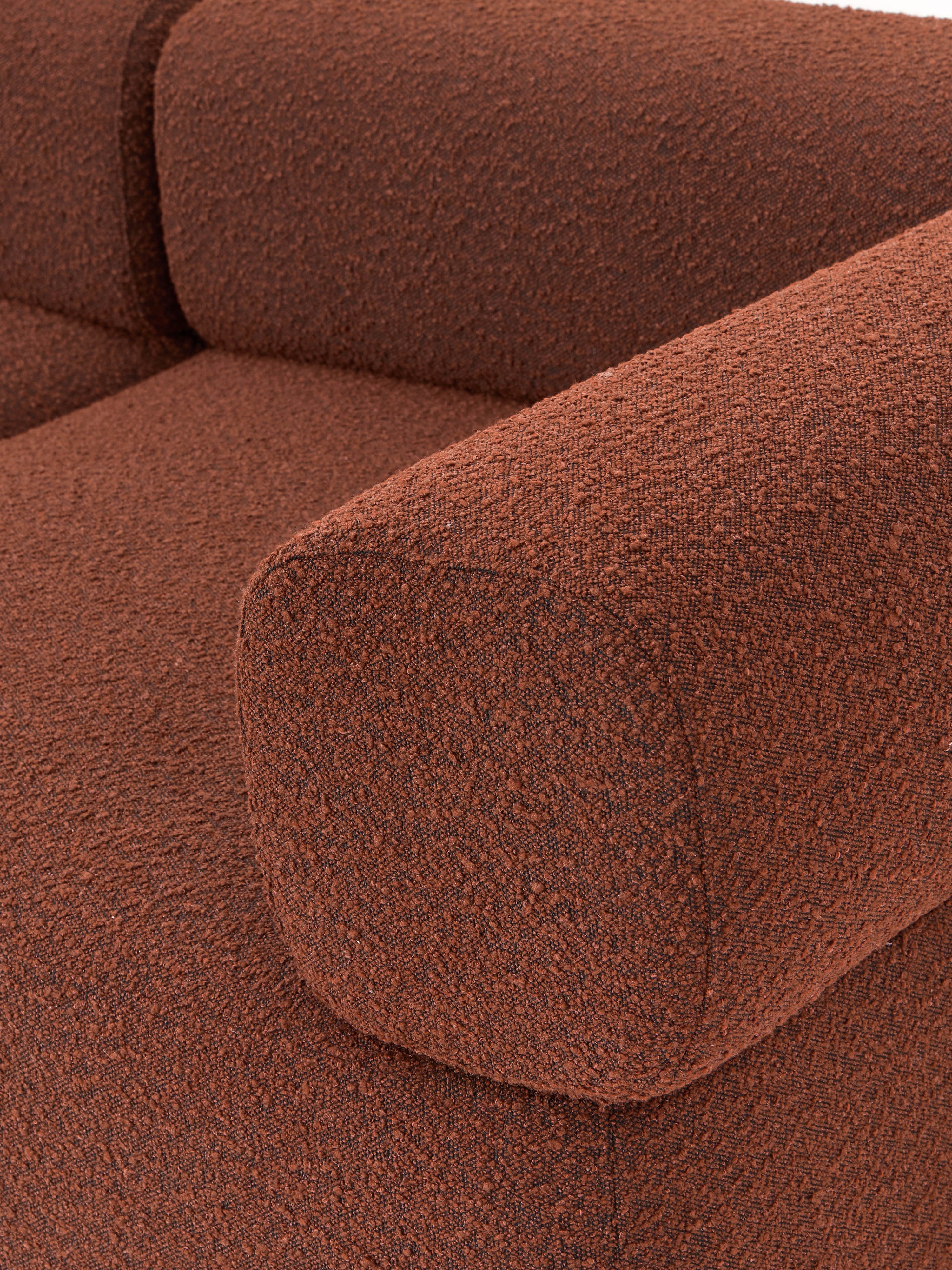 Großes modulares Bouclé-Sofa Anton