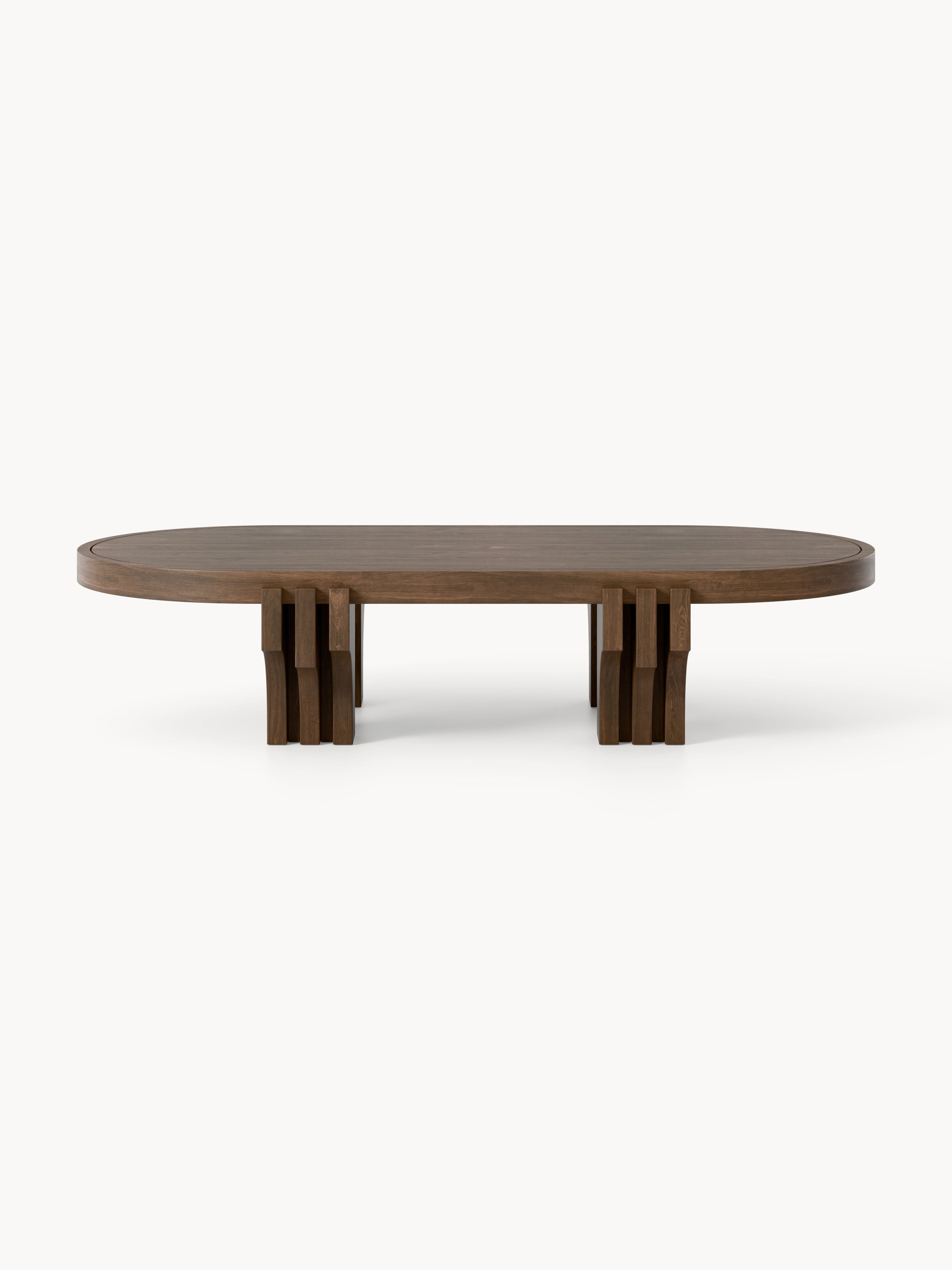 Ovaler Holz-Couchtisch Nolan
