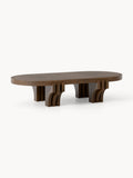 Galeriebild 1 - Ovaler Holz-Couchtisch Nolan