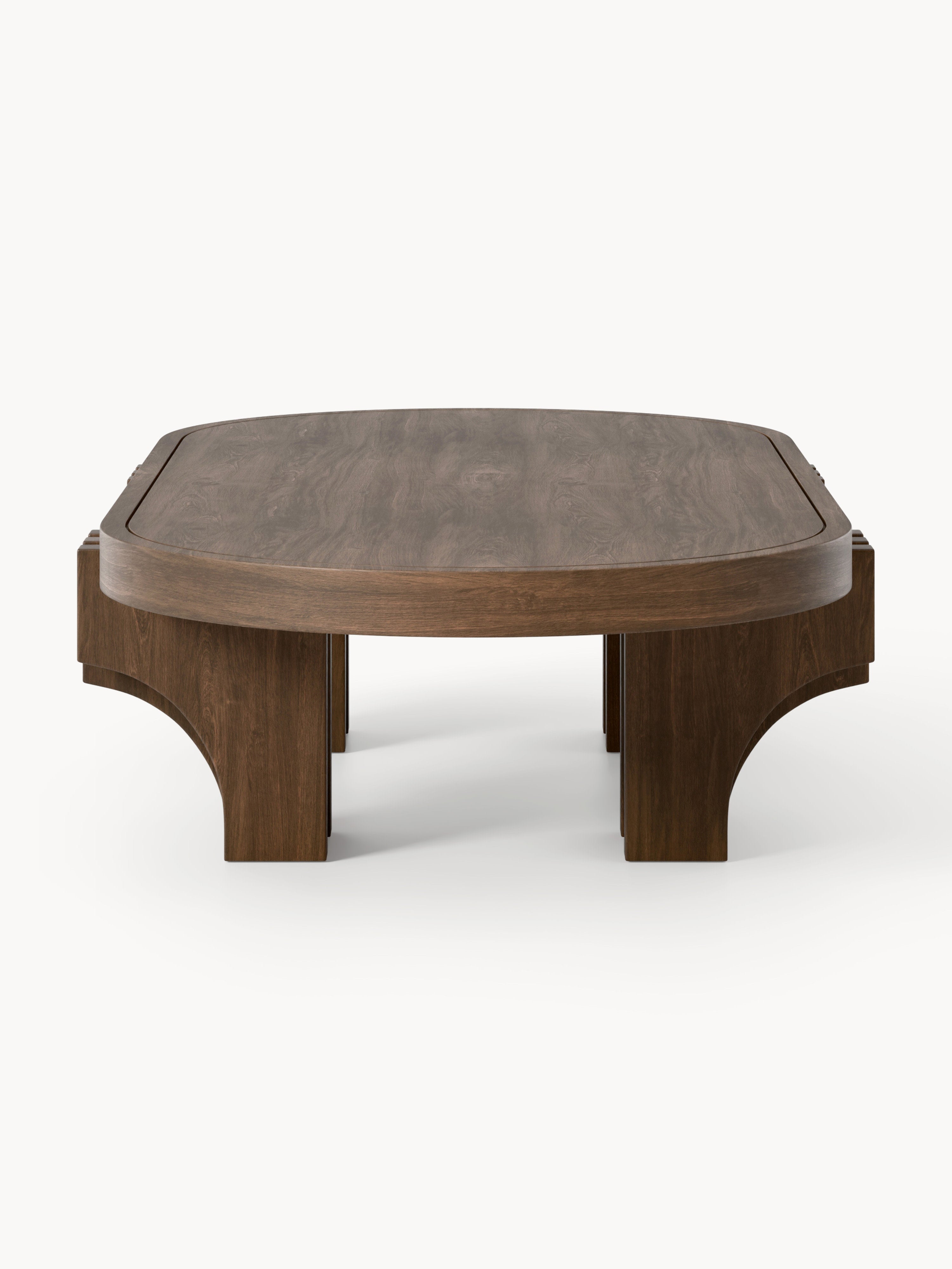 Ovaler Holz-Couchtisch Nolan