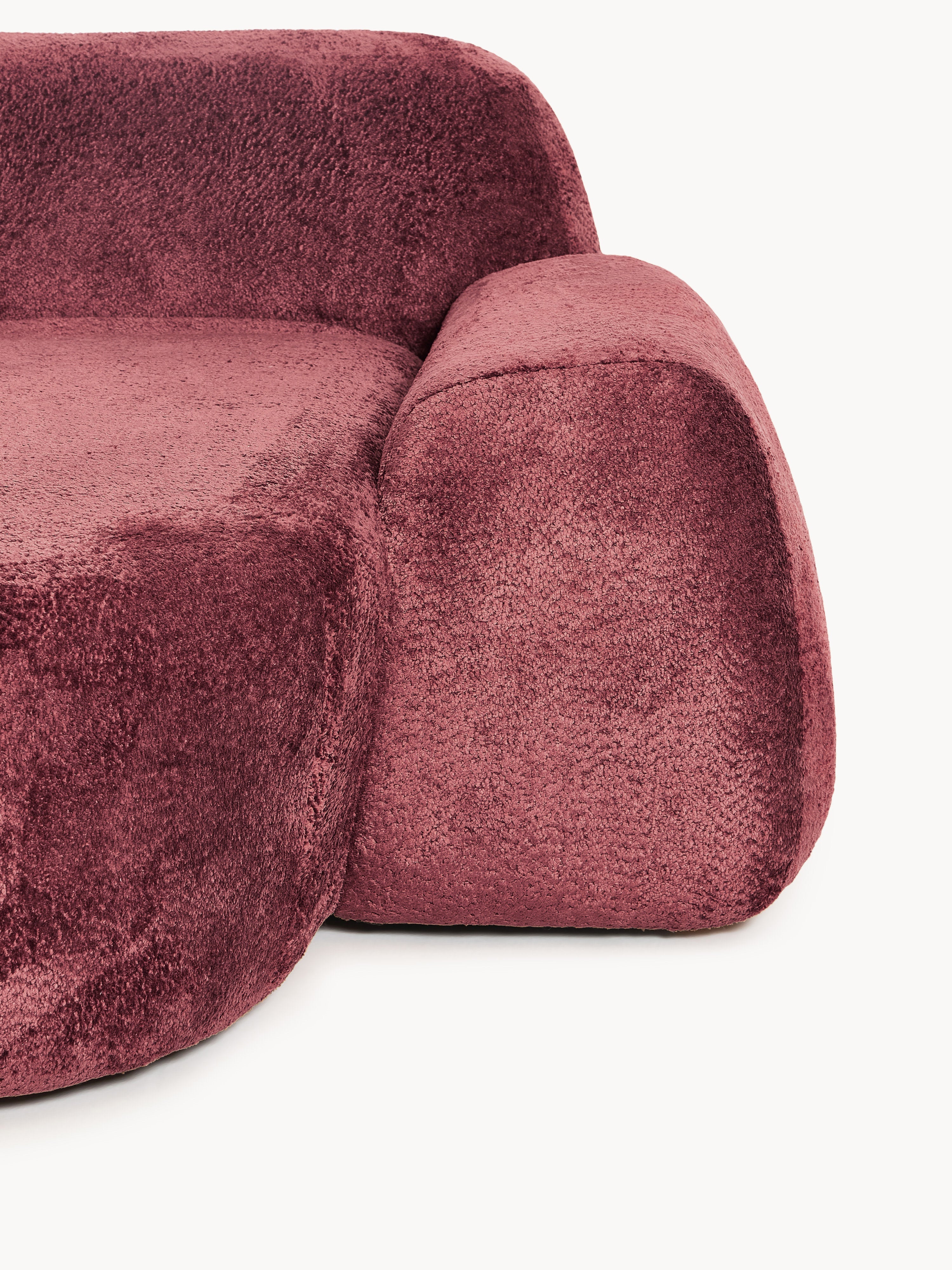 Modulares Teddy-Bouclé-Ecksofa Wolke (4-Sitzer)
