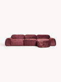 Galeriebild 1 - Modulares Teddy-Bouclé-Ecksofa Wolke (4-Sitzer)