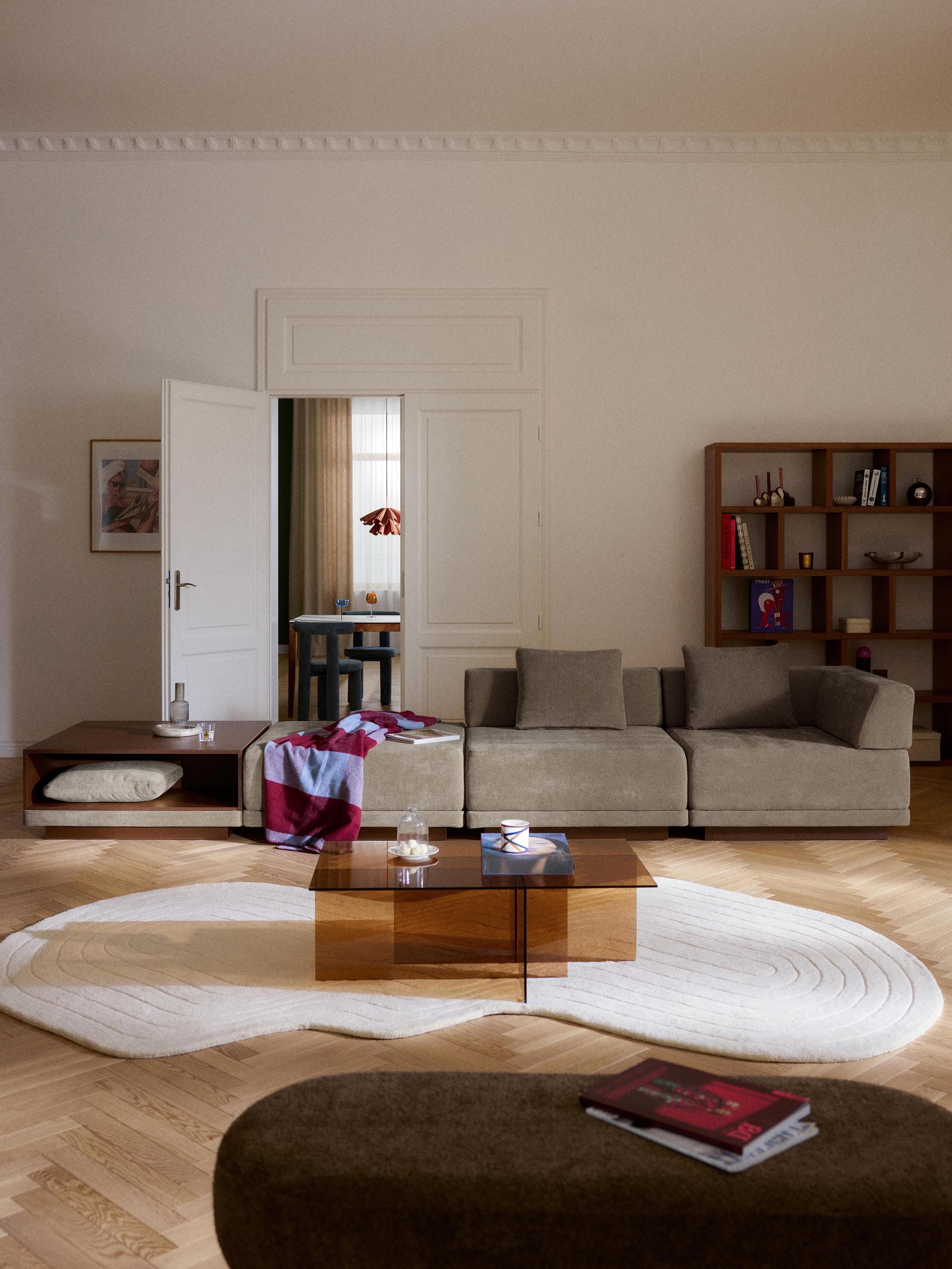 Modulares Sofa Colin (4-Sitzer) mit Couchtisch & Ottomane