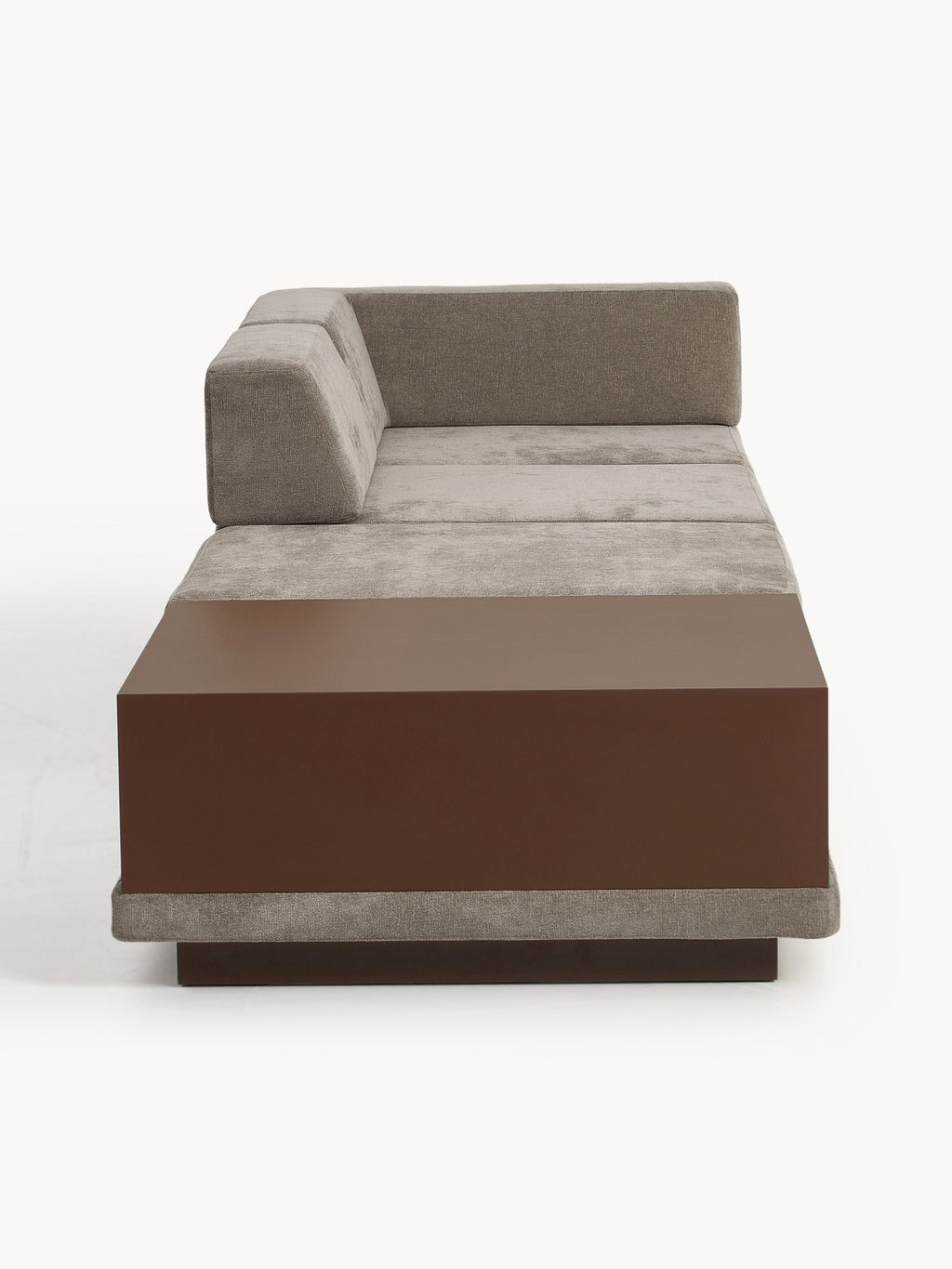 Modulares Sofa Colin (4-Sitzer) mit Couchtisch & Ottomane