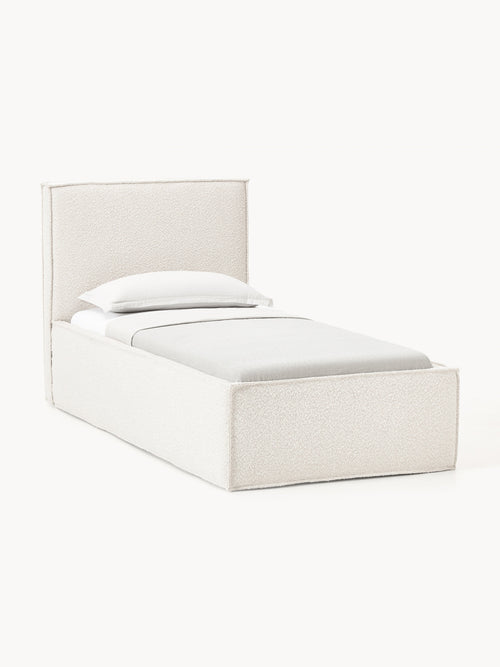 Galeriebild 1 - Bouclé-Einzelbett Dream mit Stauraum