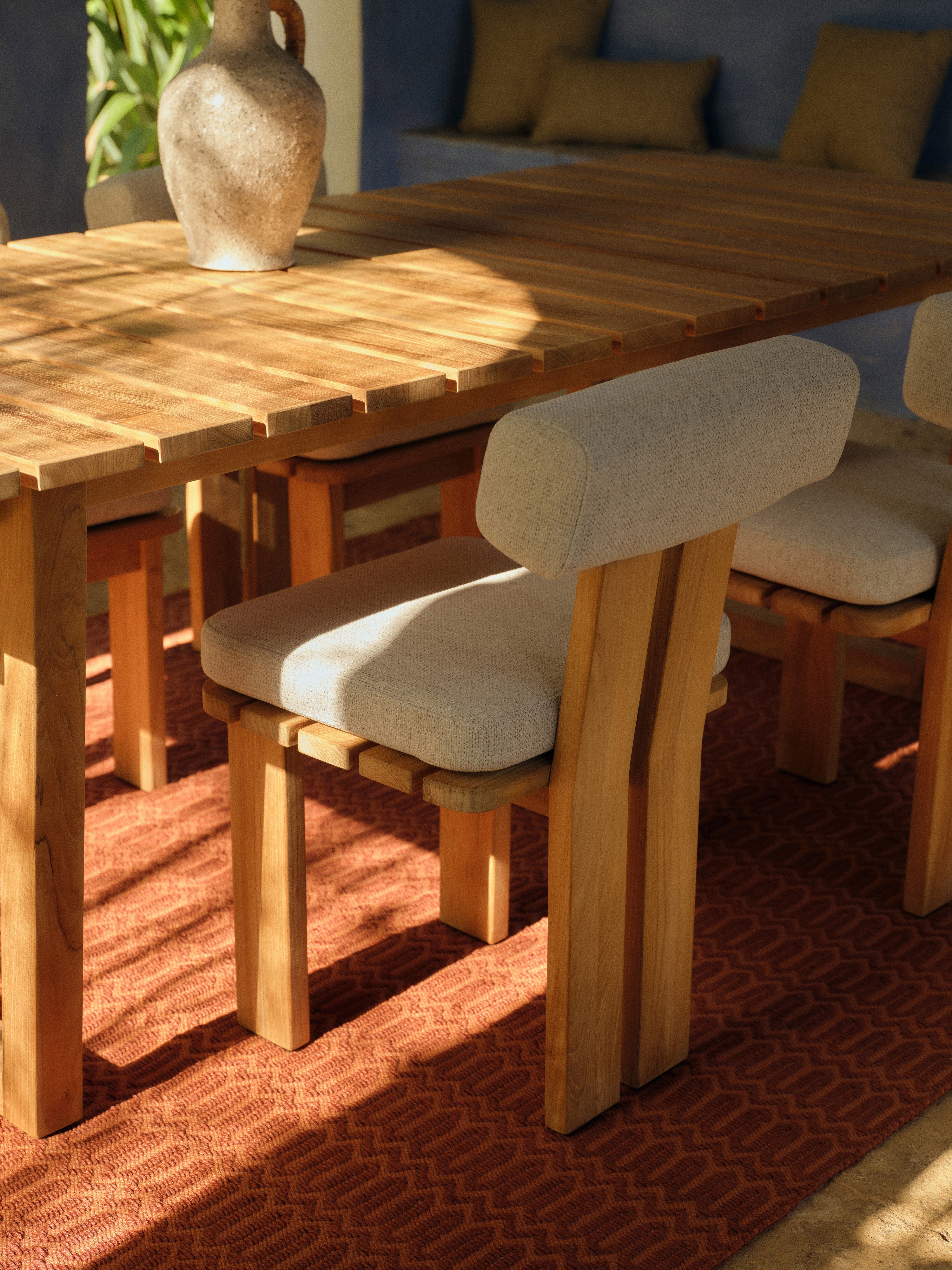 Gartentisch Eiko aus Teakholz, 229 x 100 cm