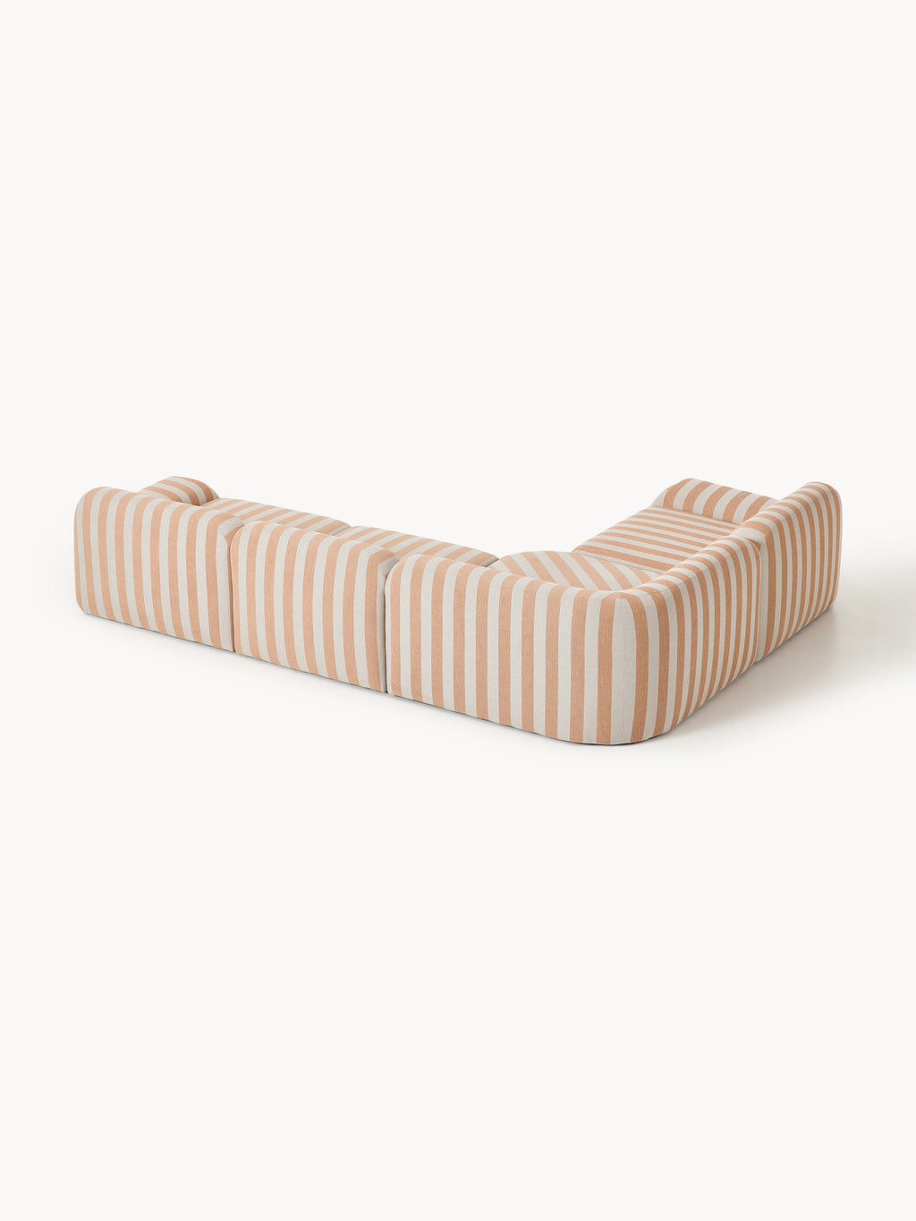 Modulares Gestreiftes Ecksofa Wolke (4-Sitzer)