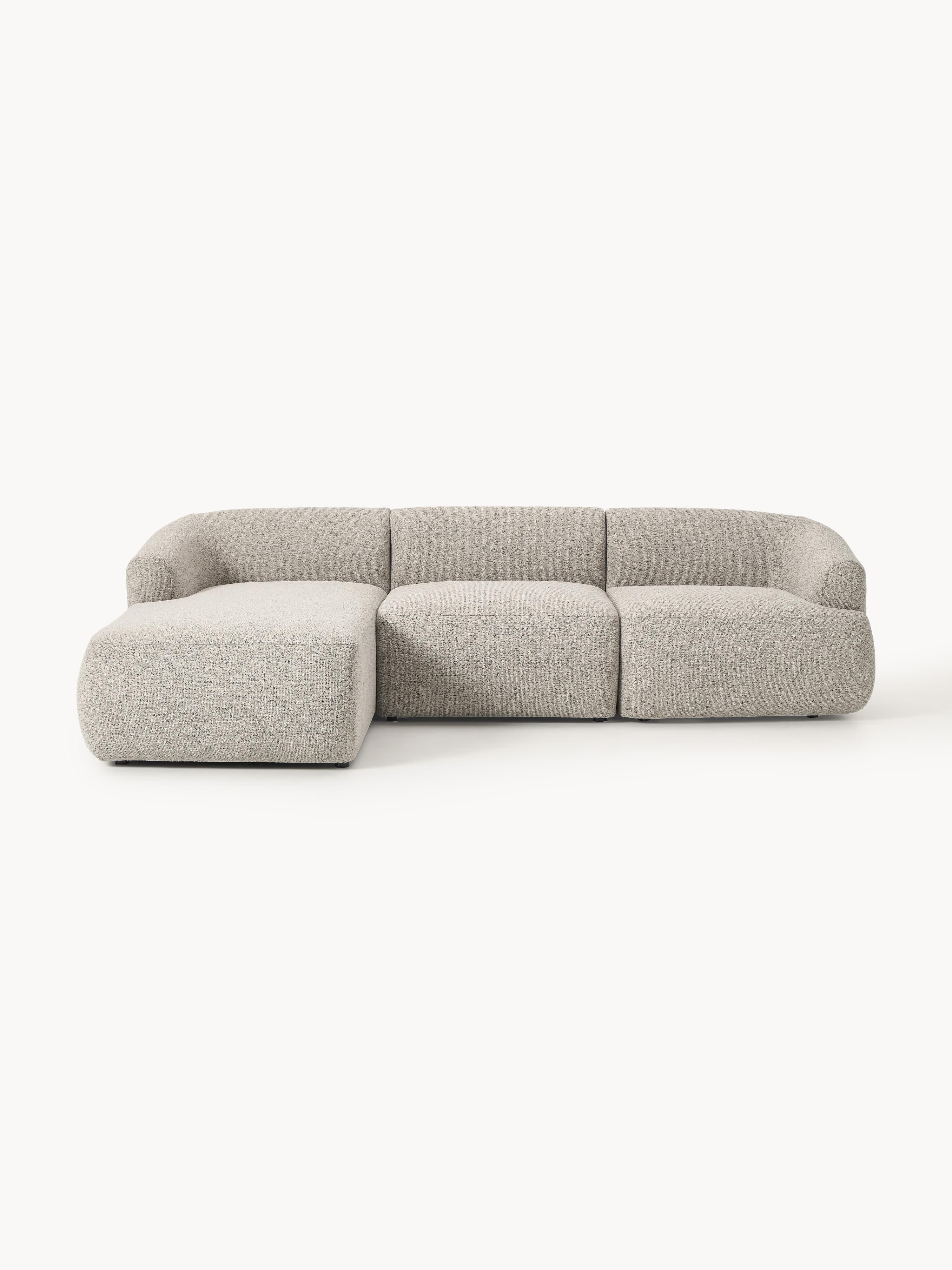 Galeriebild 1 - Modulares Bouclé-Ecksofa Sofia (3-Sitzer)