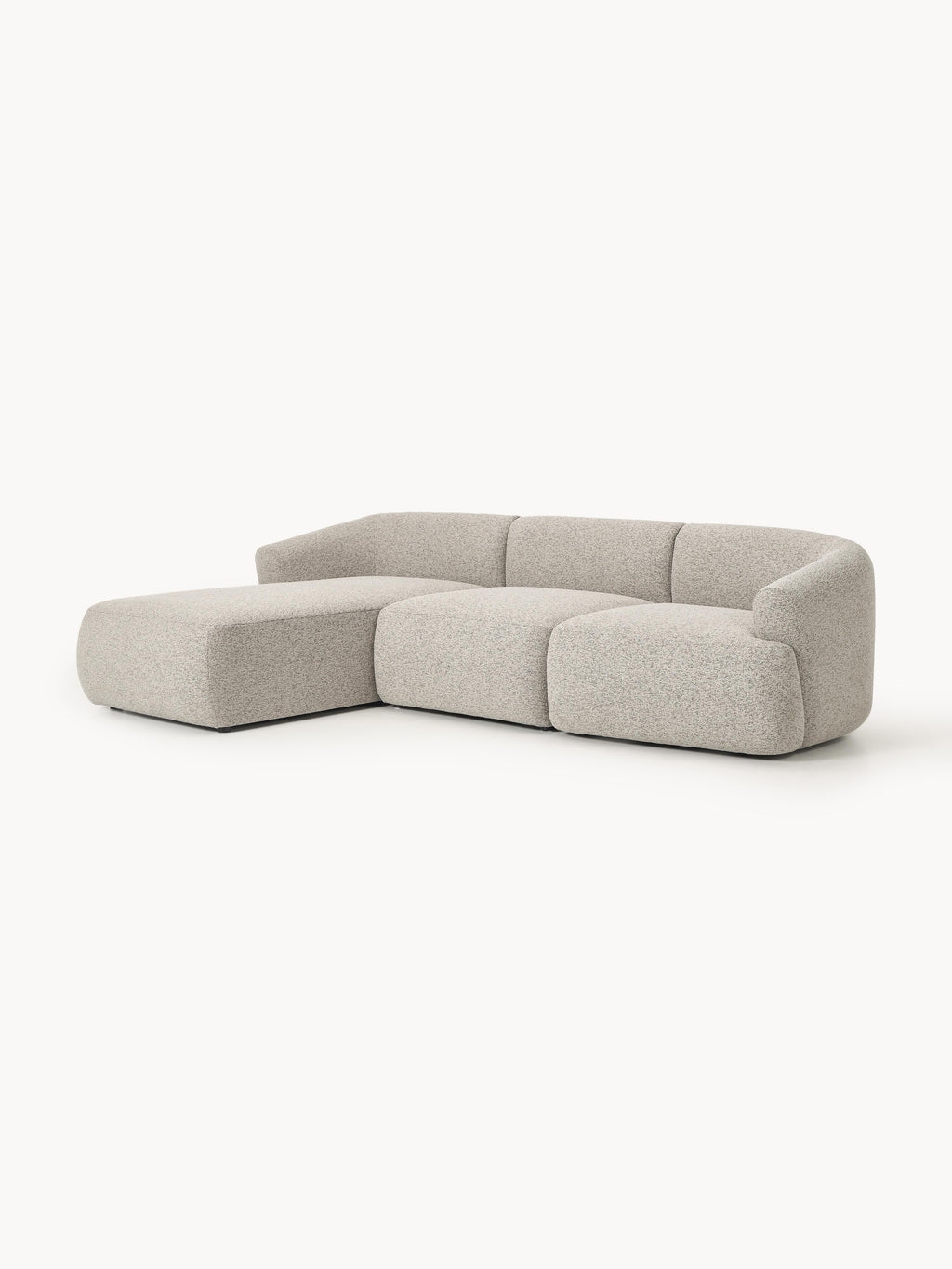 Modulares Bouclé-Ecksofa Sofia (3-Sitzer)