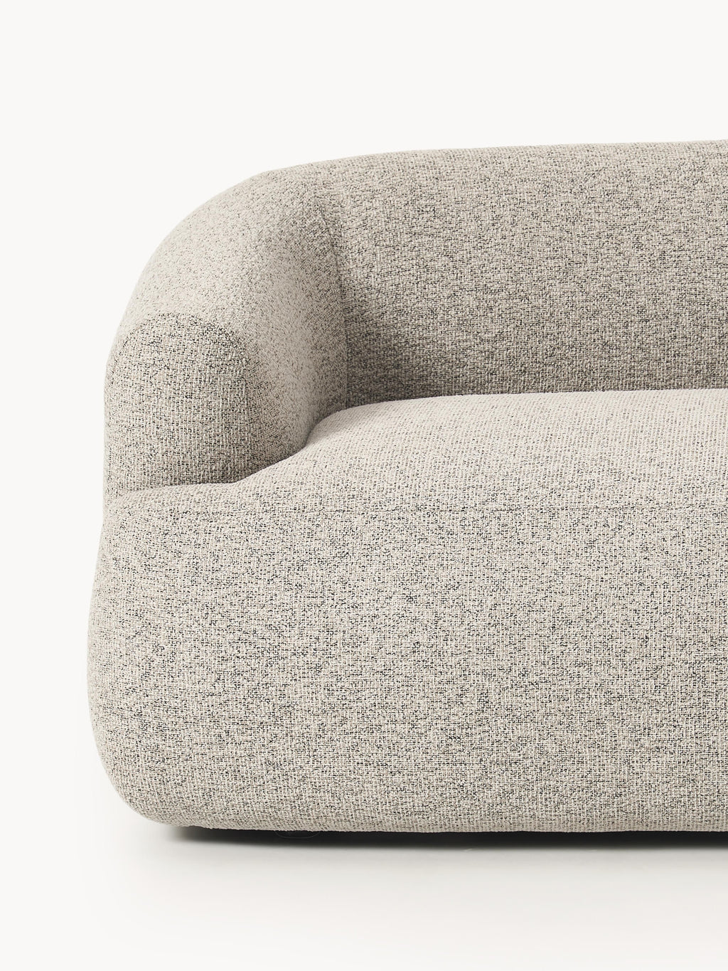 Modulares Bouclé-Ecksofa Sofia (3-Sitzer)