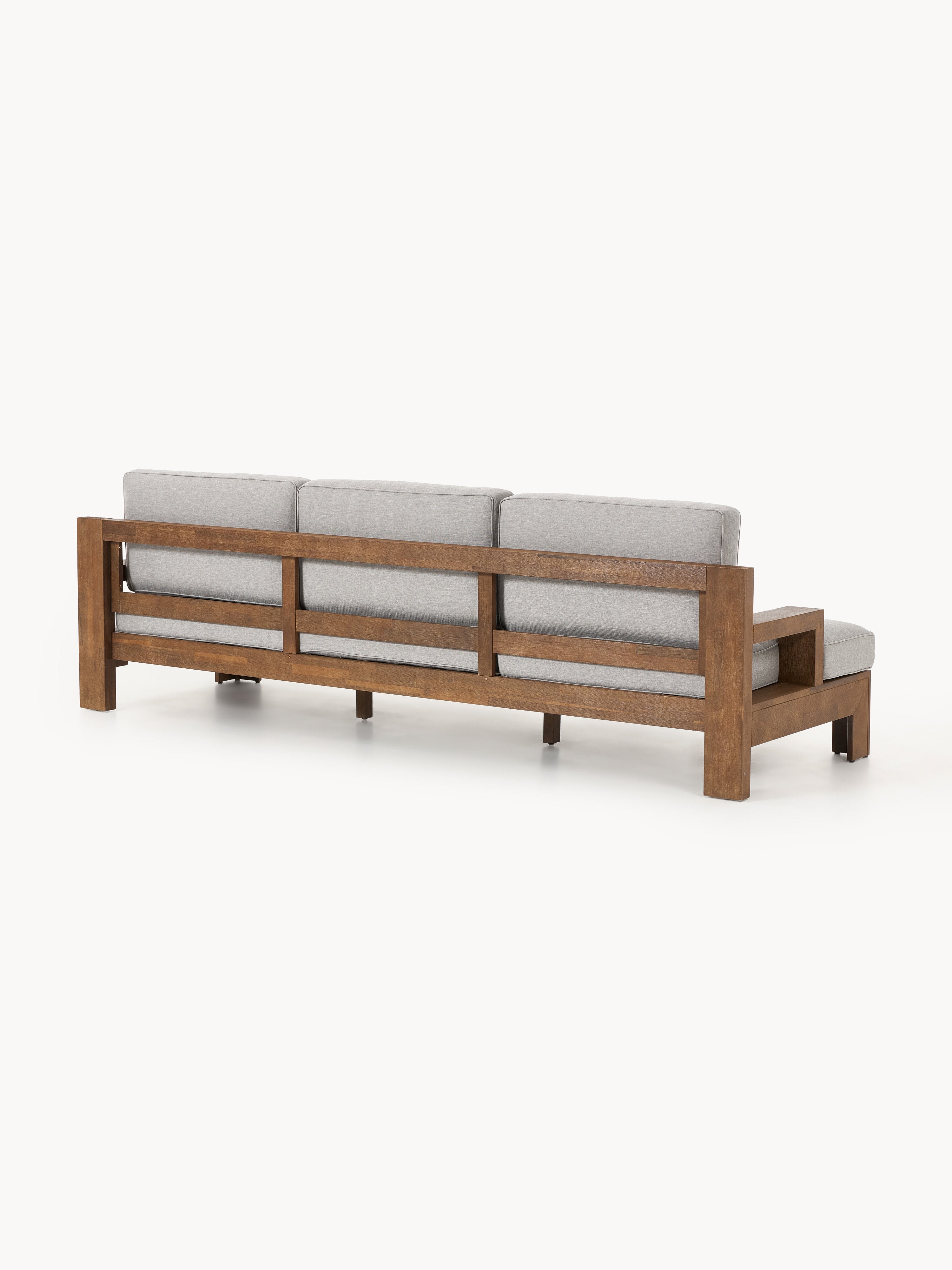 Garten-Loungesofa Joshua (3-Sitzer) aus Akazienholz