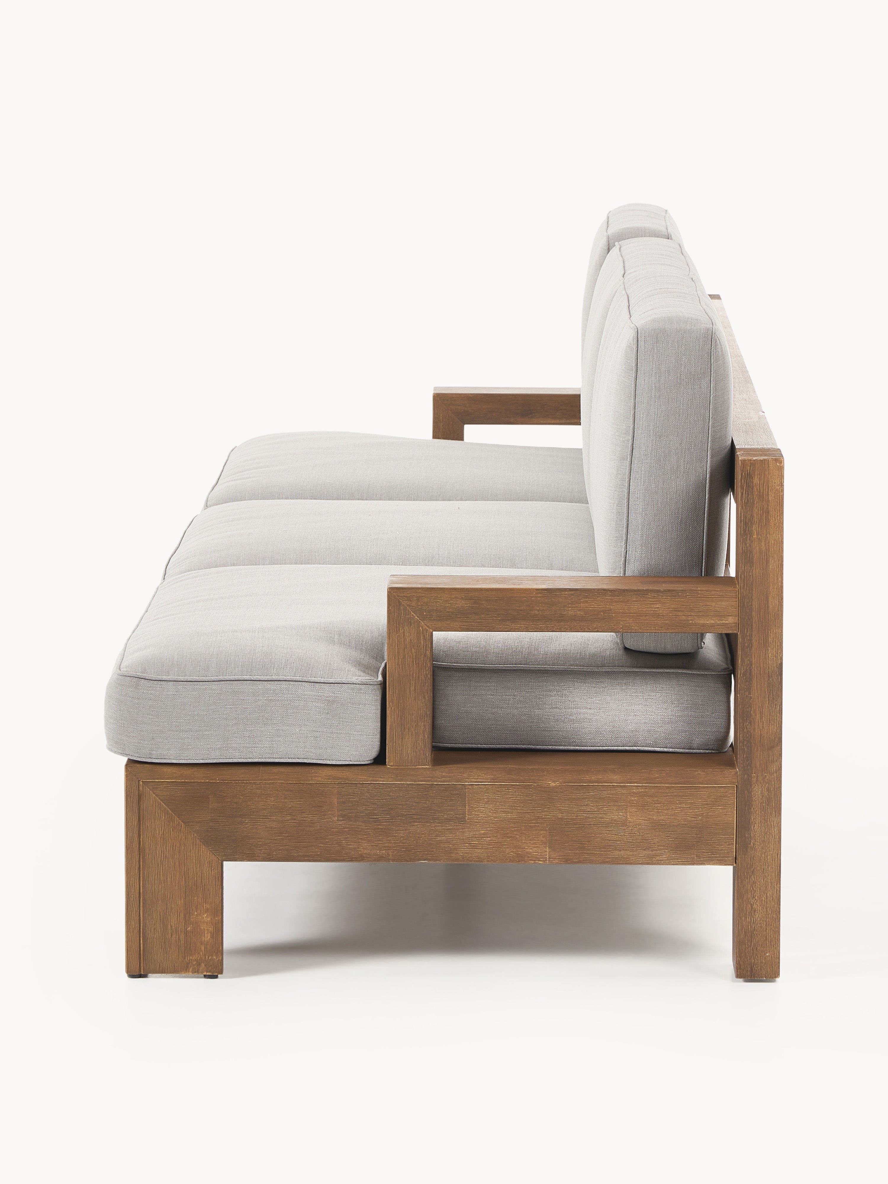 Garten-Loungesofa Joshua (3-Sitzer) aus Akazienholz