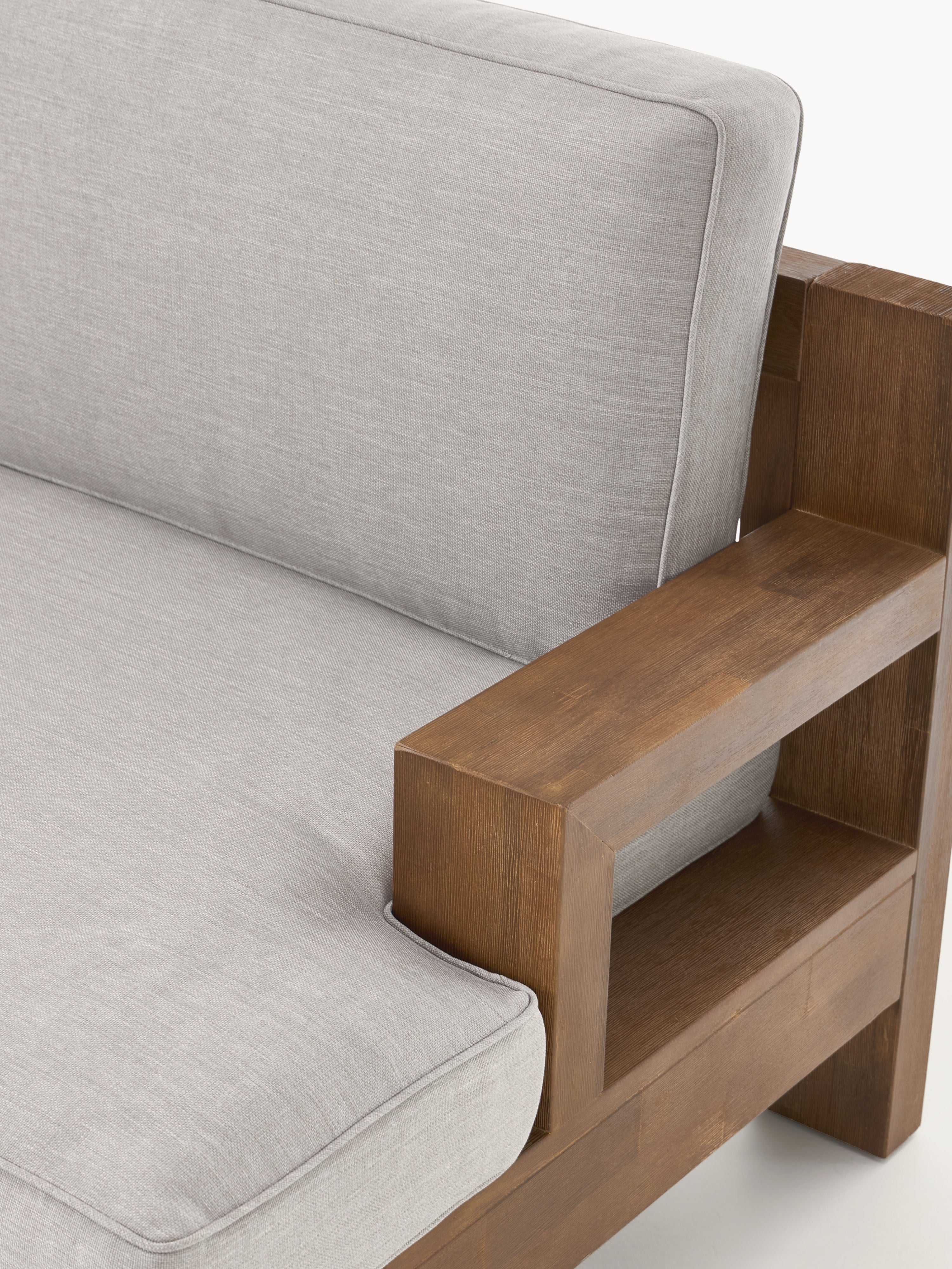 Garten-Loungesofa Joshua (3-Sitzer) aus Akazienholz
