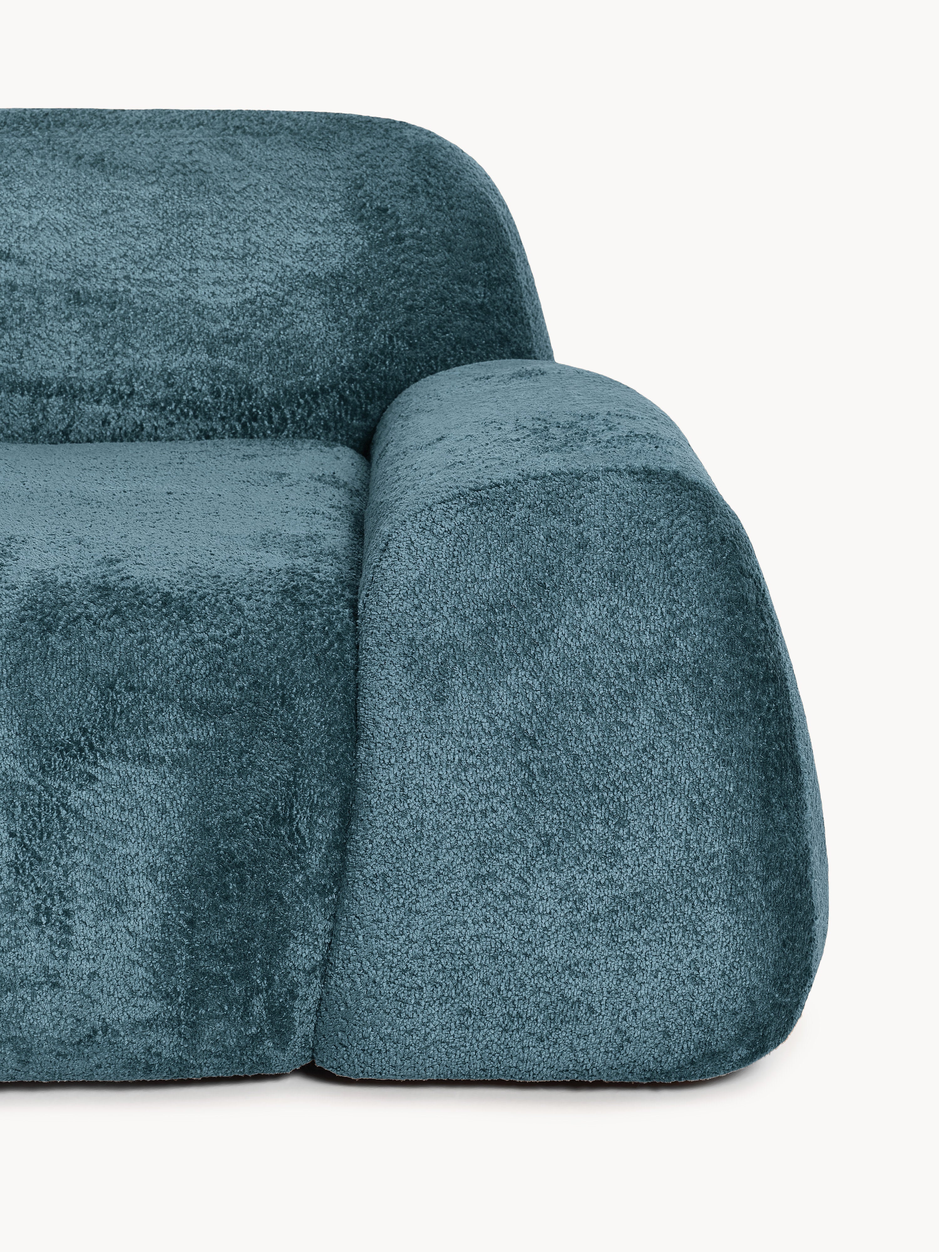 Teddy-Bouclé-Sofa Wolke (2-Sitzer) mit Chaiselongue
