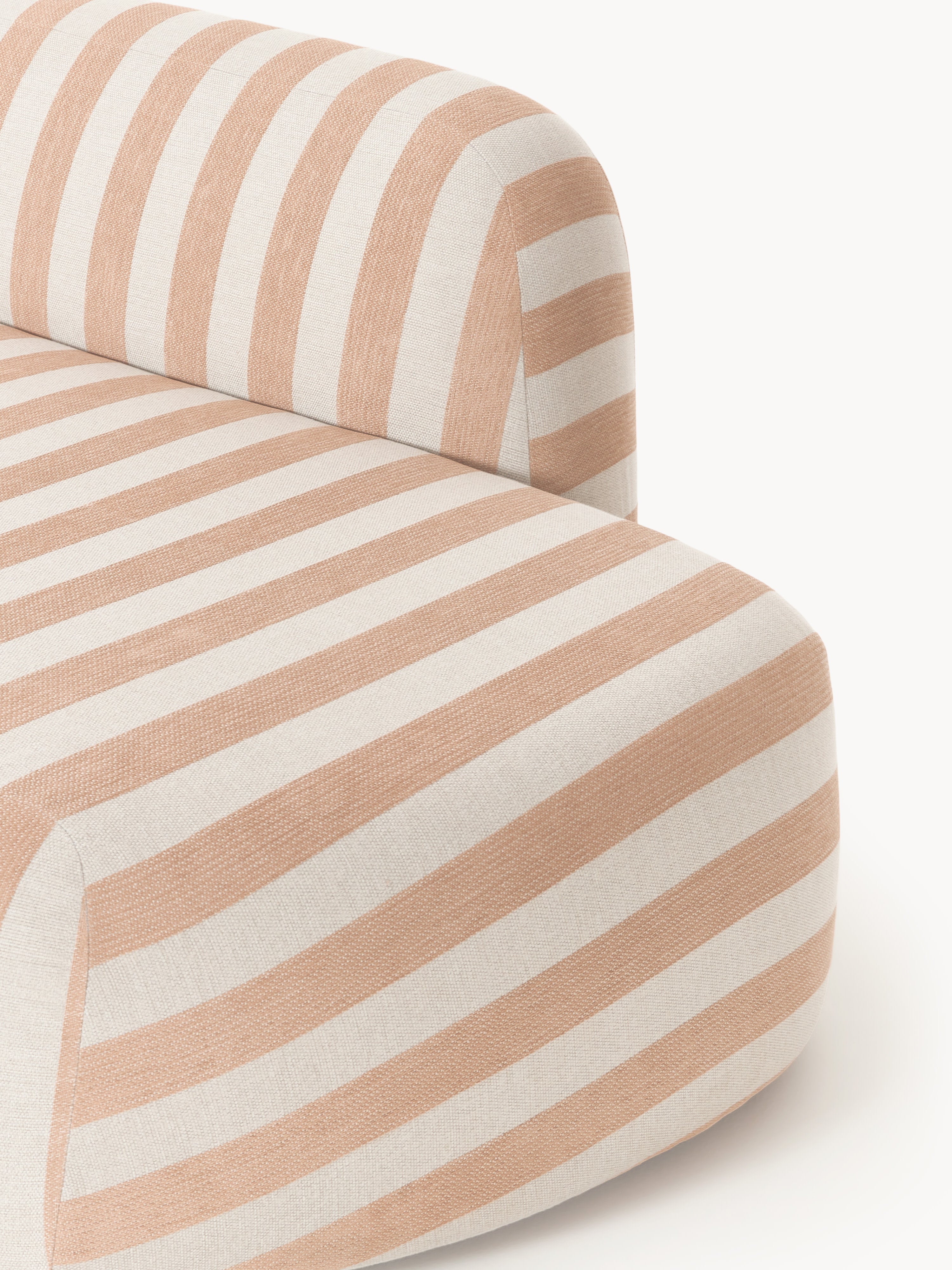 Gestreiftes Chaise-Modul Wolke