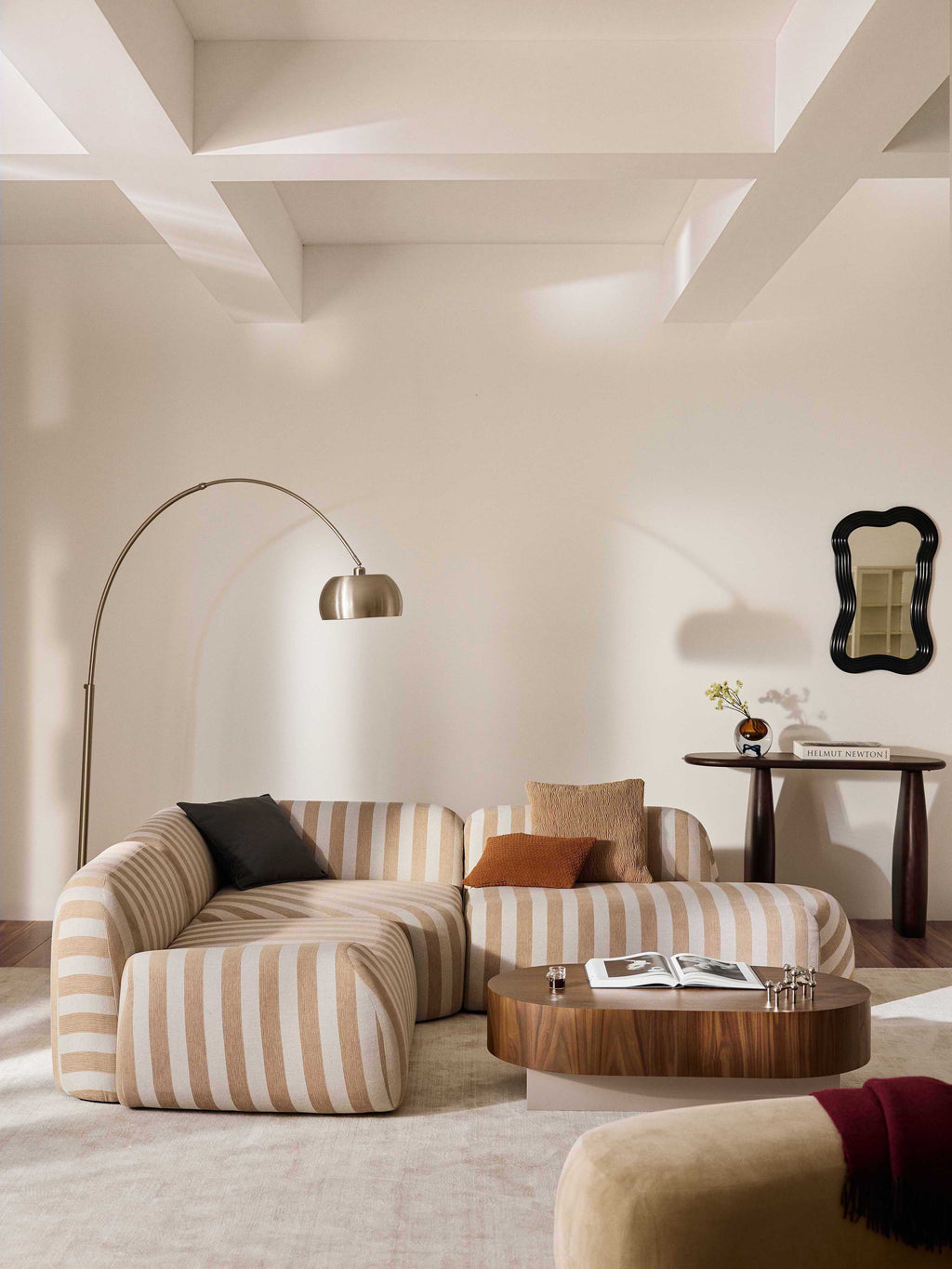 Gestreiftes Chaise-Modul Wolke