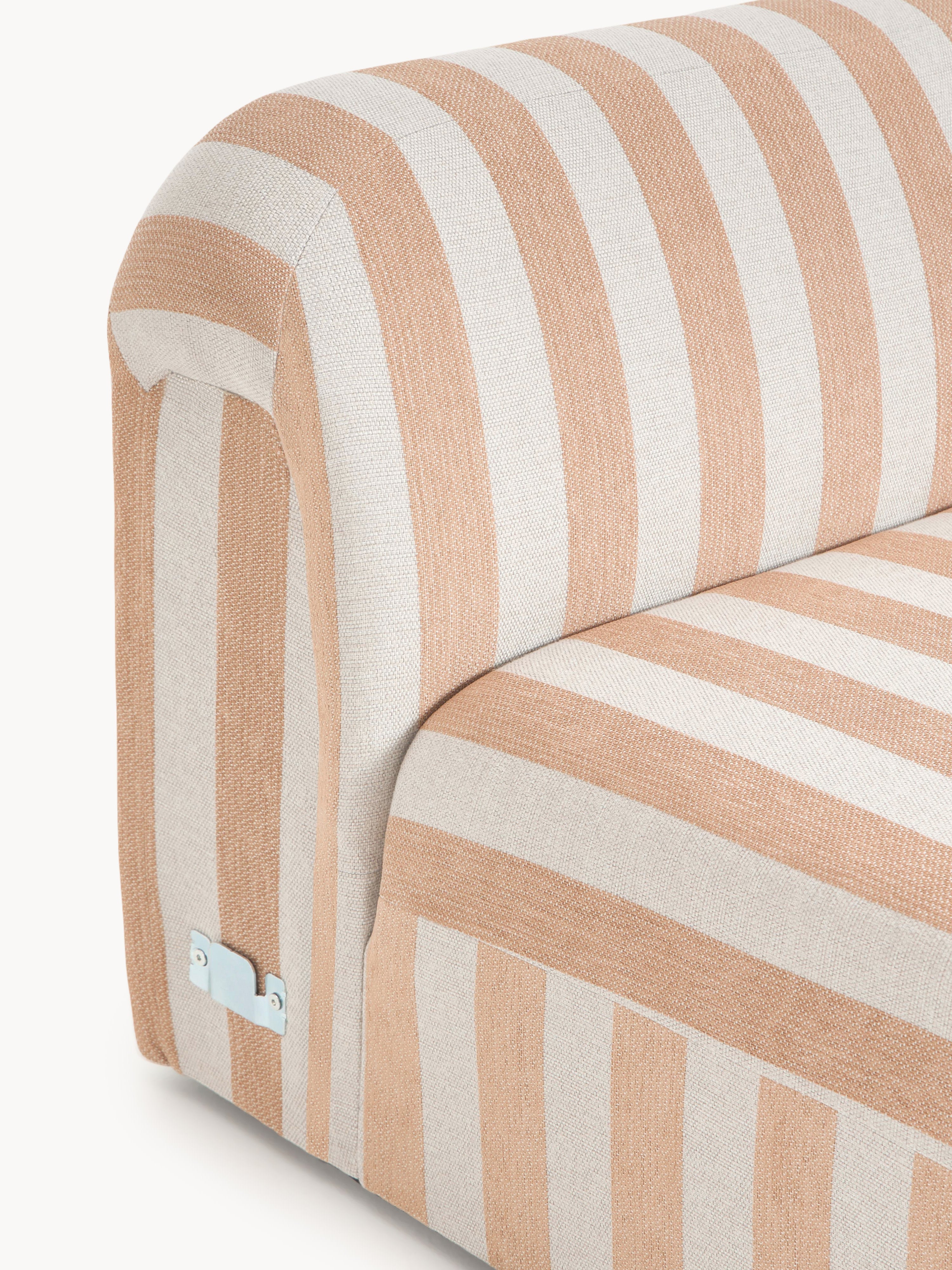 Gestreiftes Chaise-Modul Wolke
