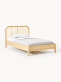 Galeriebild 1 - Holz-Einzelbett Jones mit Kopfteil aus Wiener Geflecht