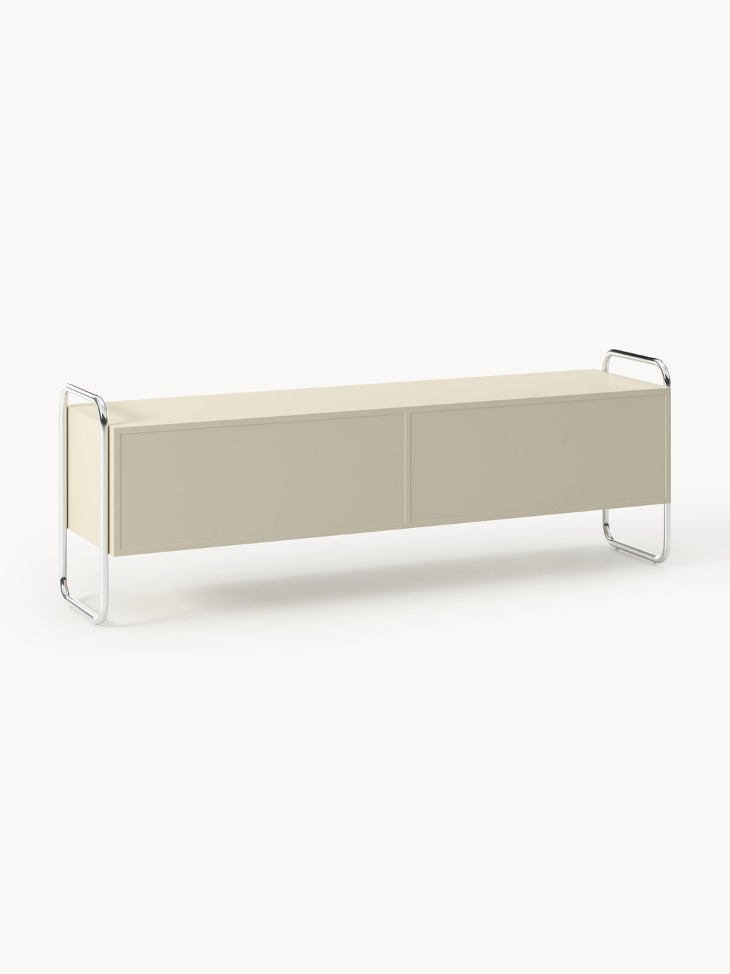 Metall-Lowboard Robyn mit Glas-Front
