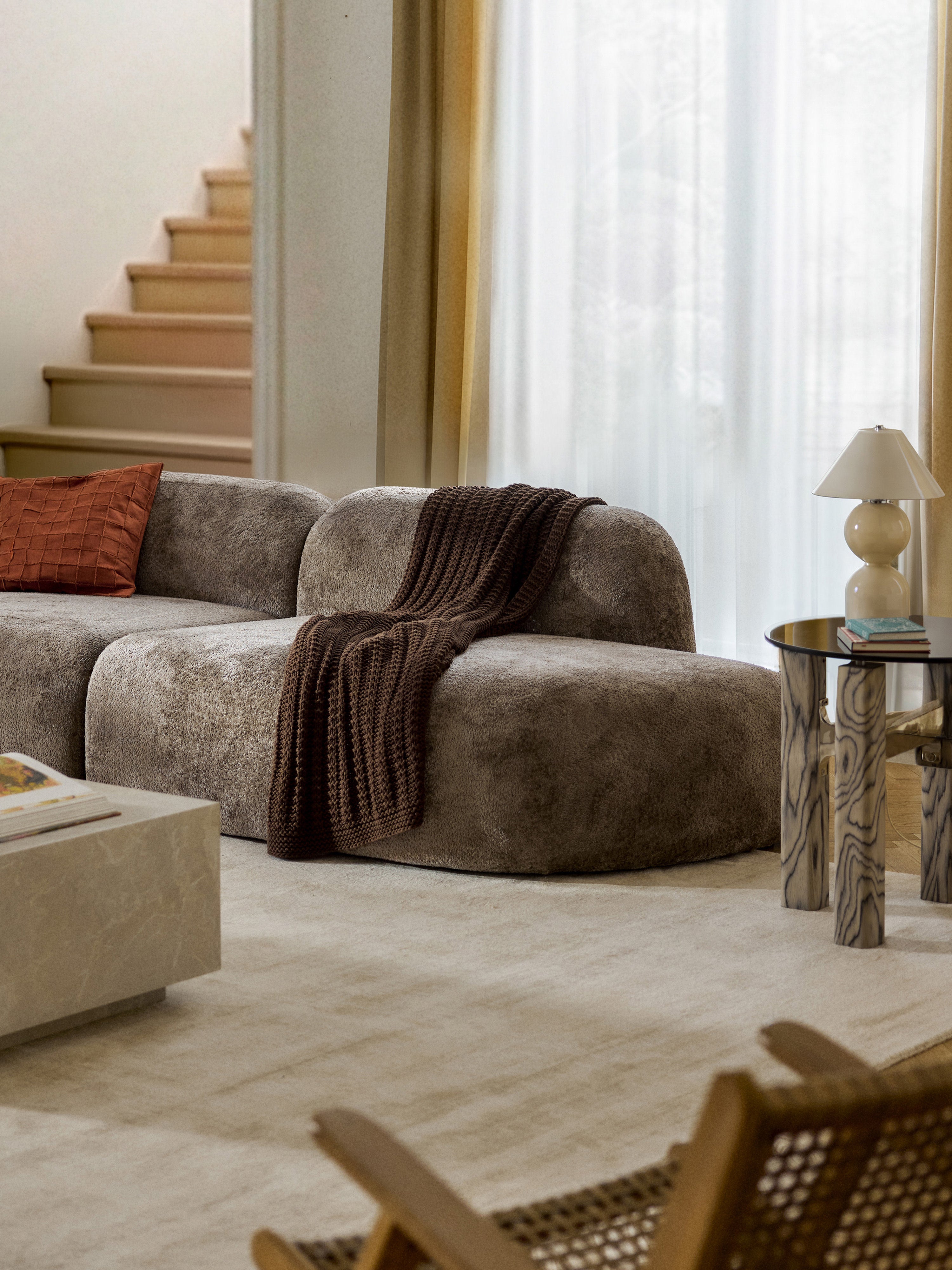 Teddy-Bouclé-Chaise Wolke