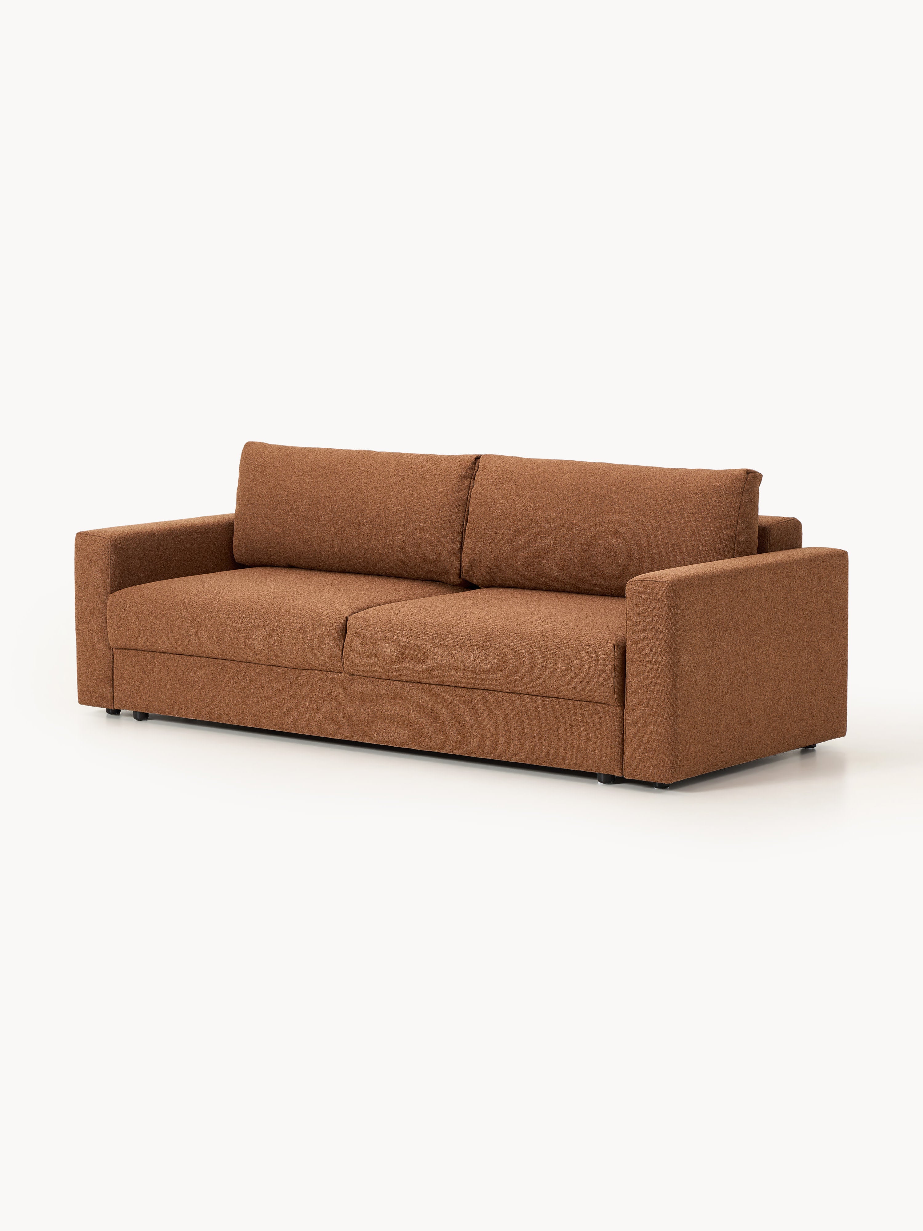 Bouclé-Schlafsofa Tasha (3-Sitzer) mit Stauraum