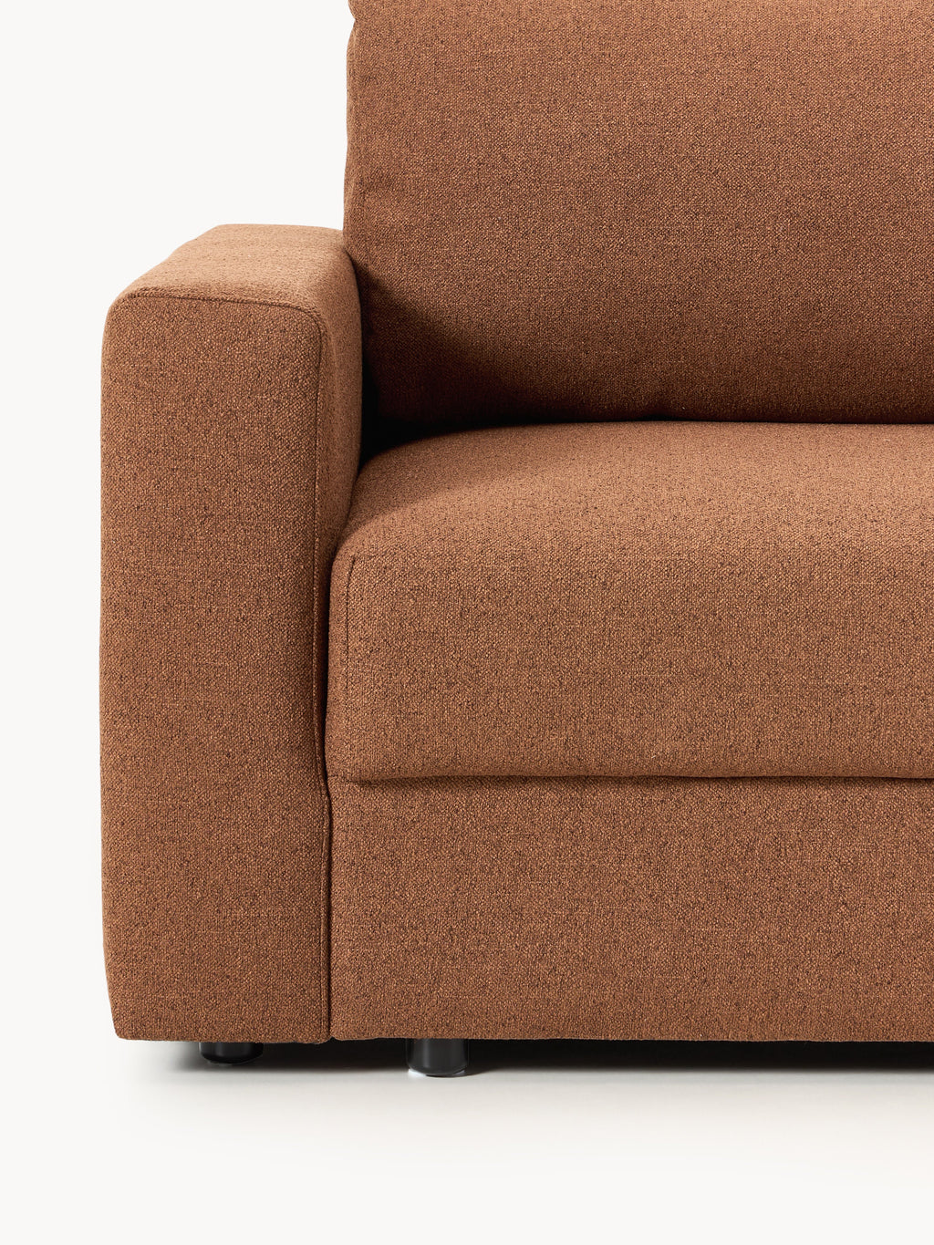 Bouclé-Schlafsofa Tasha (3-Sitzer) mit Stauraum