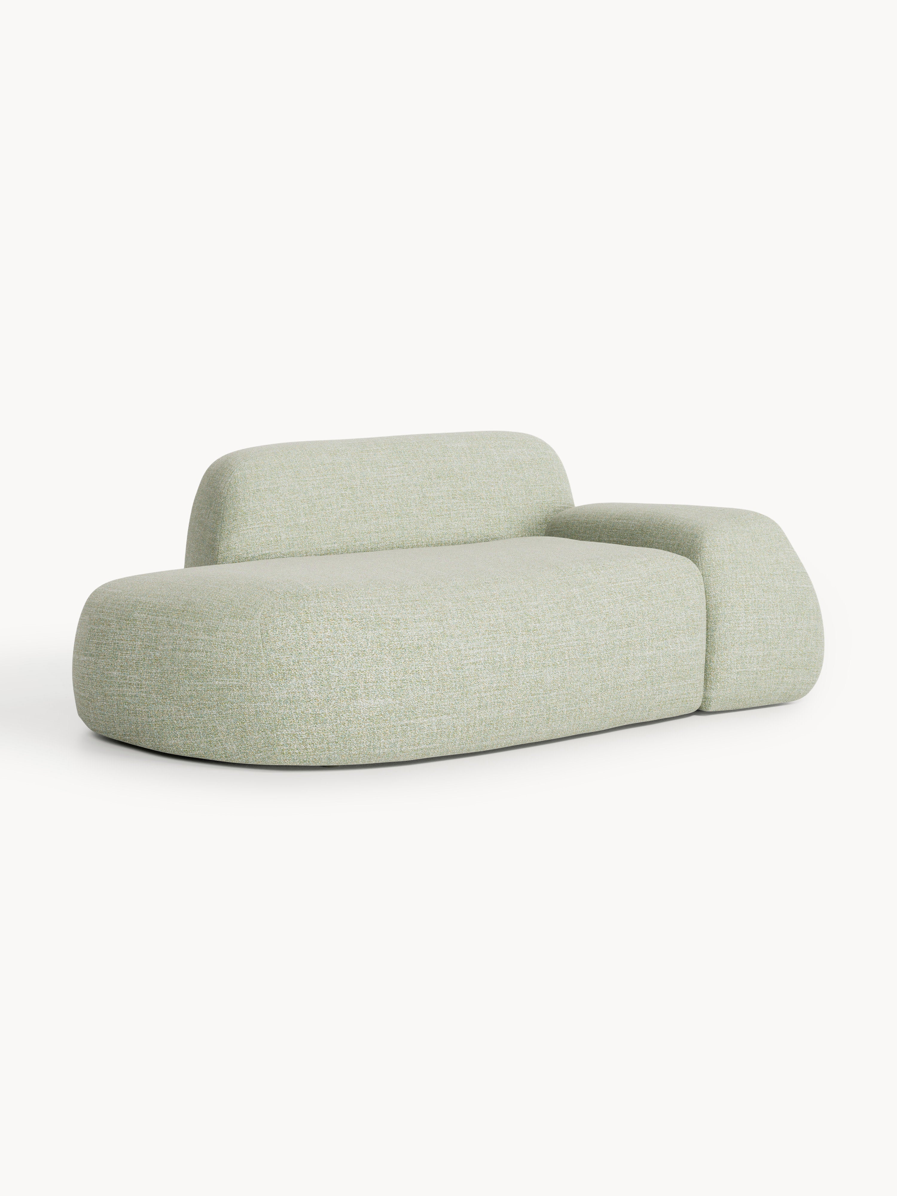 Bouclé-Sofa Wolke (2-Sitzer) mit Chaiselongue