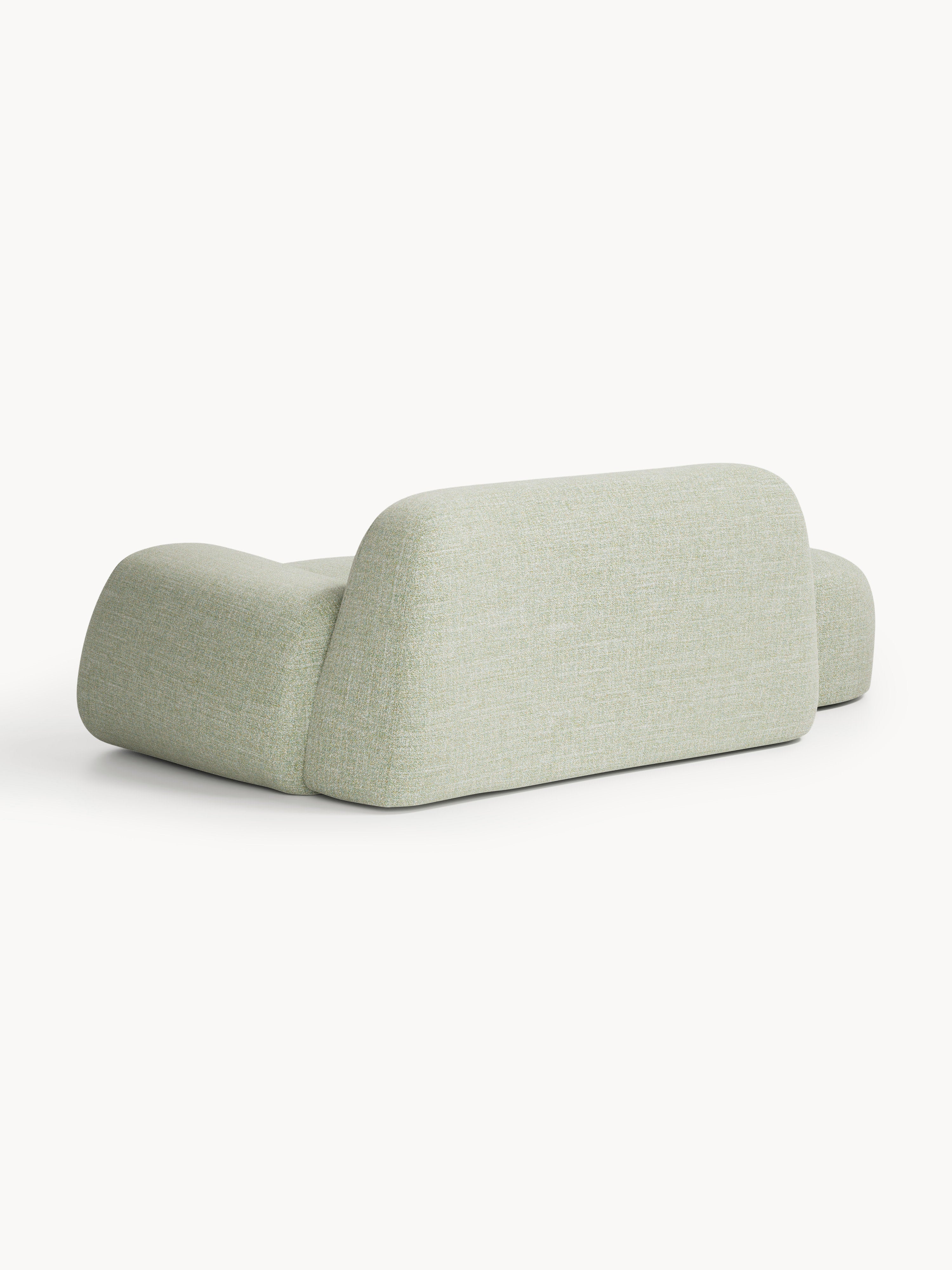 Bouclé-Sofa Wolke (2-Sitzer) mit Chaiselongue