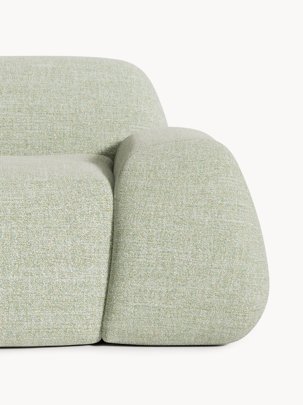 Bouclé-Sofa Wolke (2-Sitzer) mit Chaiselongue