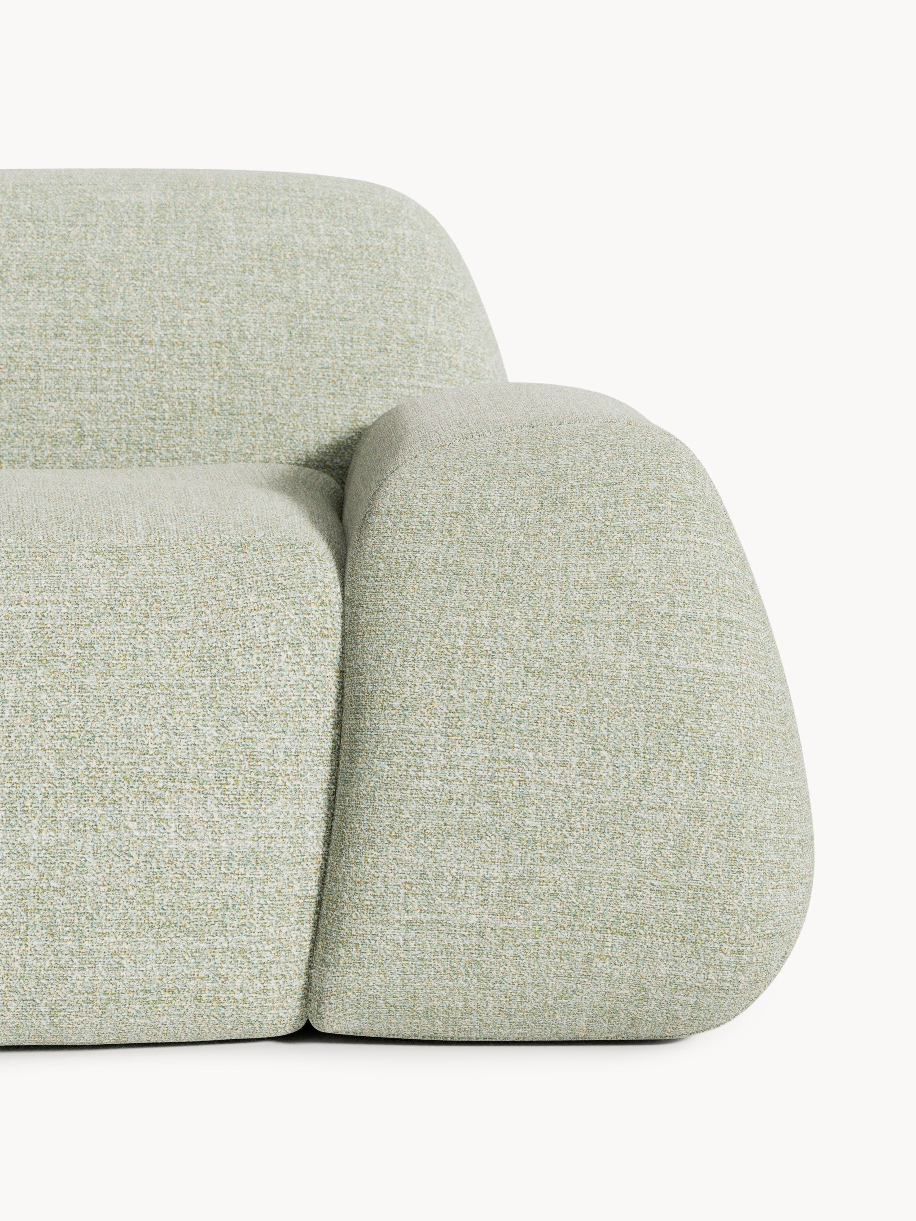 Bouclé-Sofa Wolke (2-Sitzer) mit Chaiselongue
