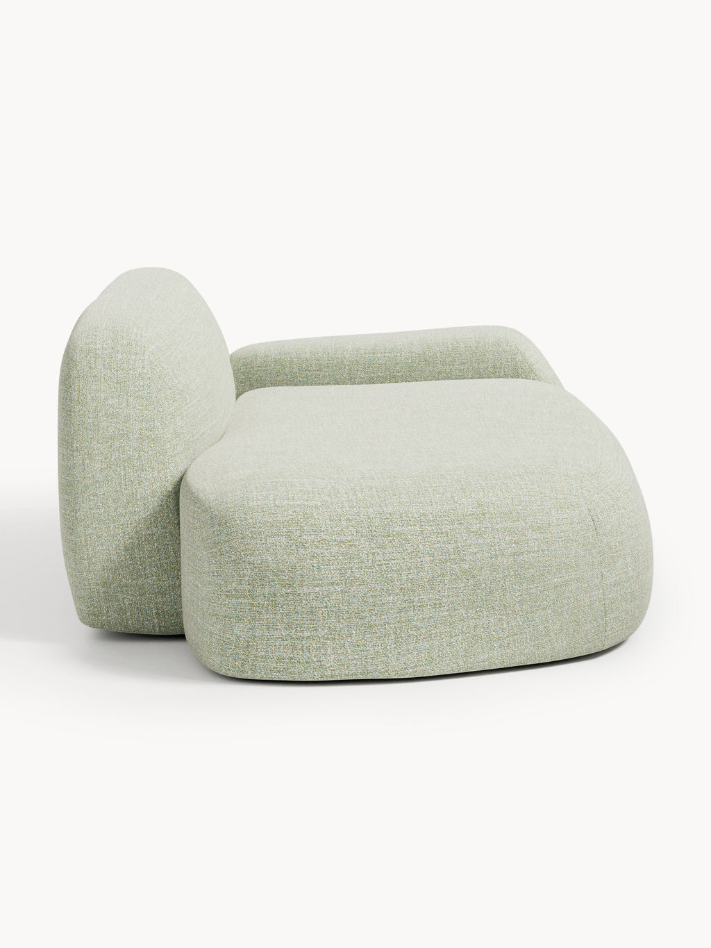Bouclé-Sofa Wolke (2-Sitzer) mit Chaiselongue