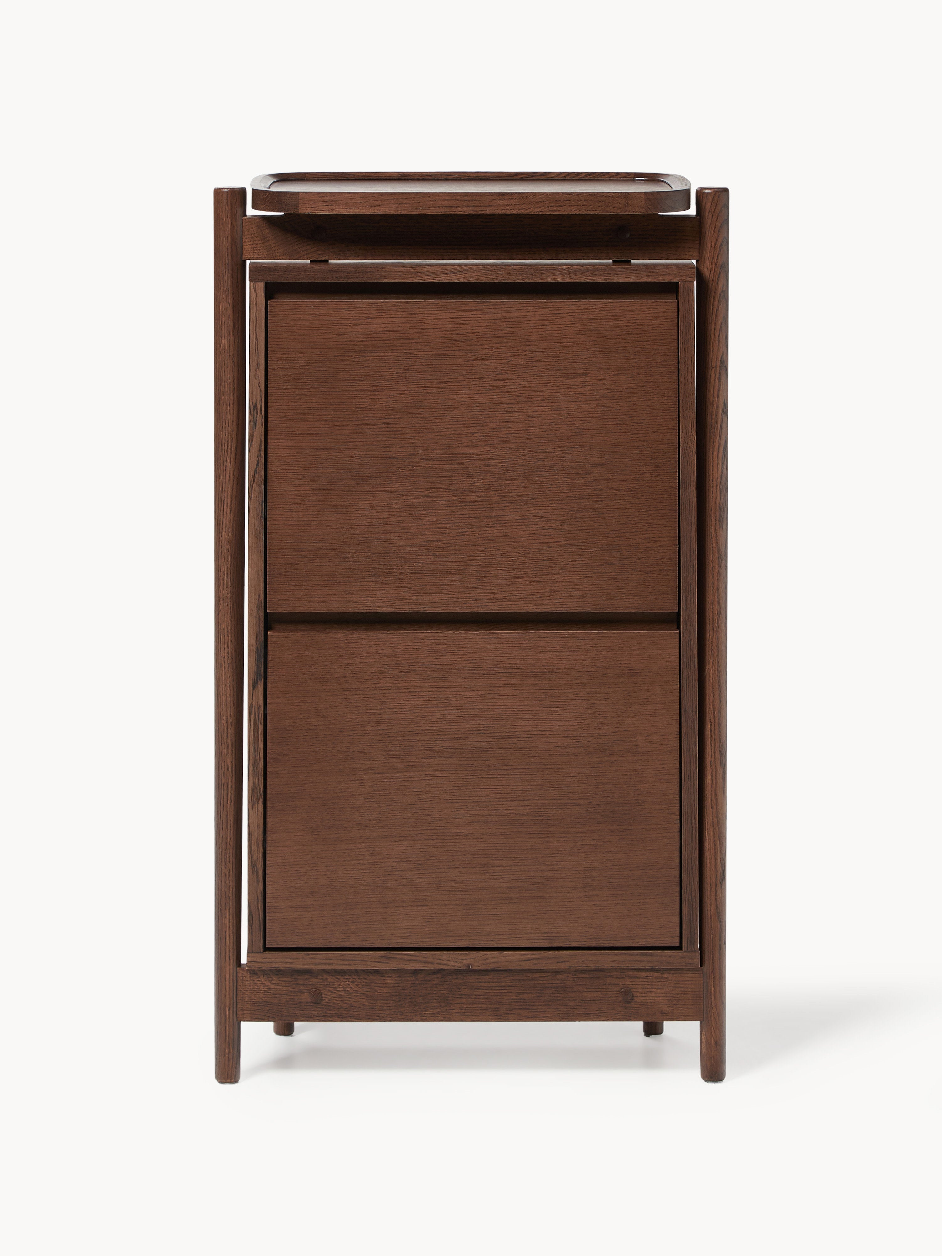 Holz-Schuhschrank Libby mit Klappfächern