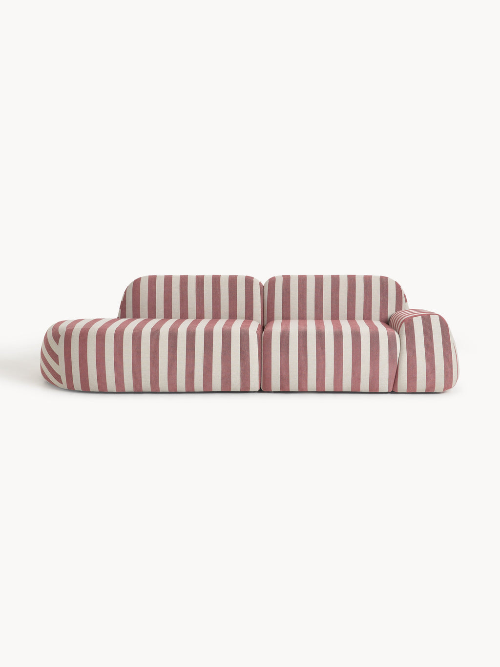 Galeriebild 1 - Modulare Gestreifte Chaise Wolke (3-Sitzer)