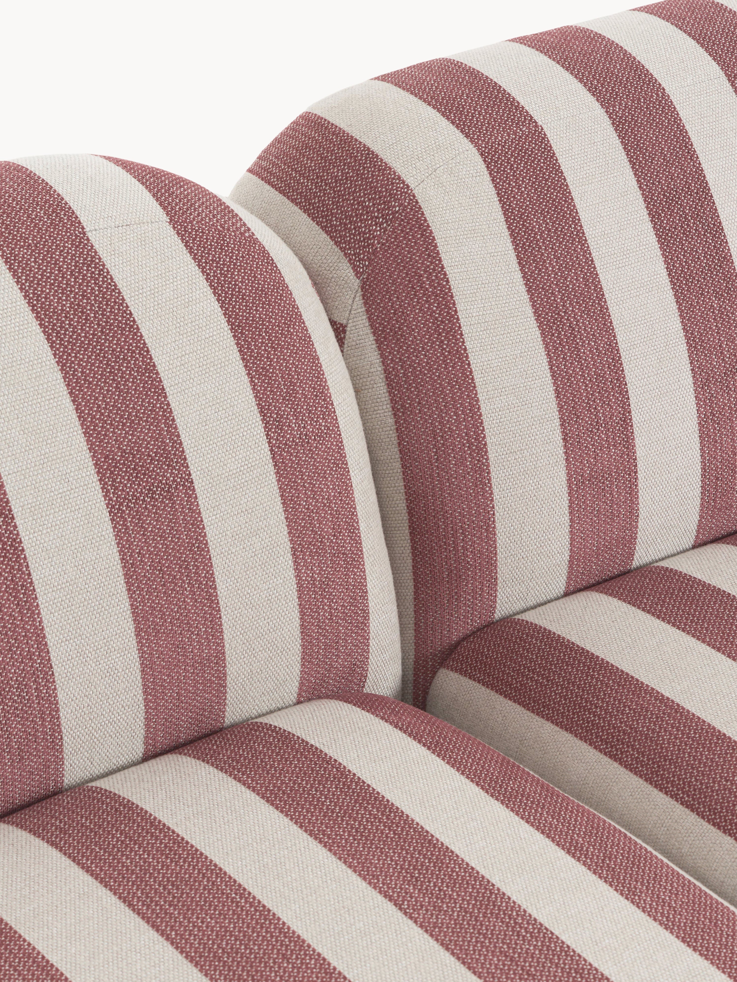Modulare Gestreifte Chaise Wolke (3-Sitzer)