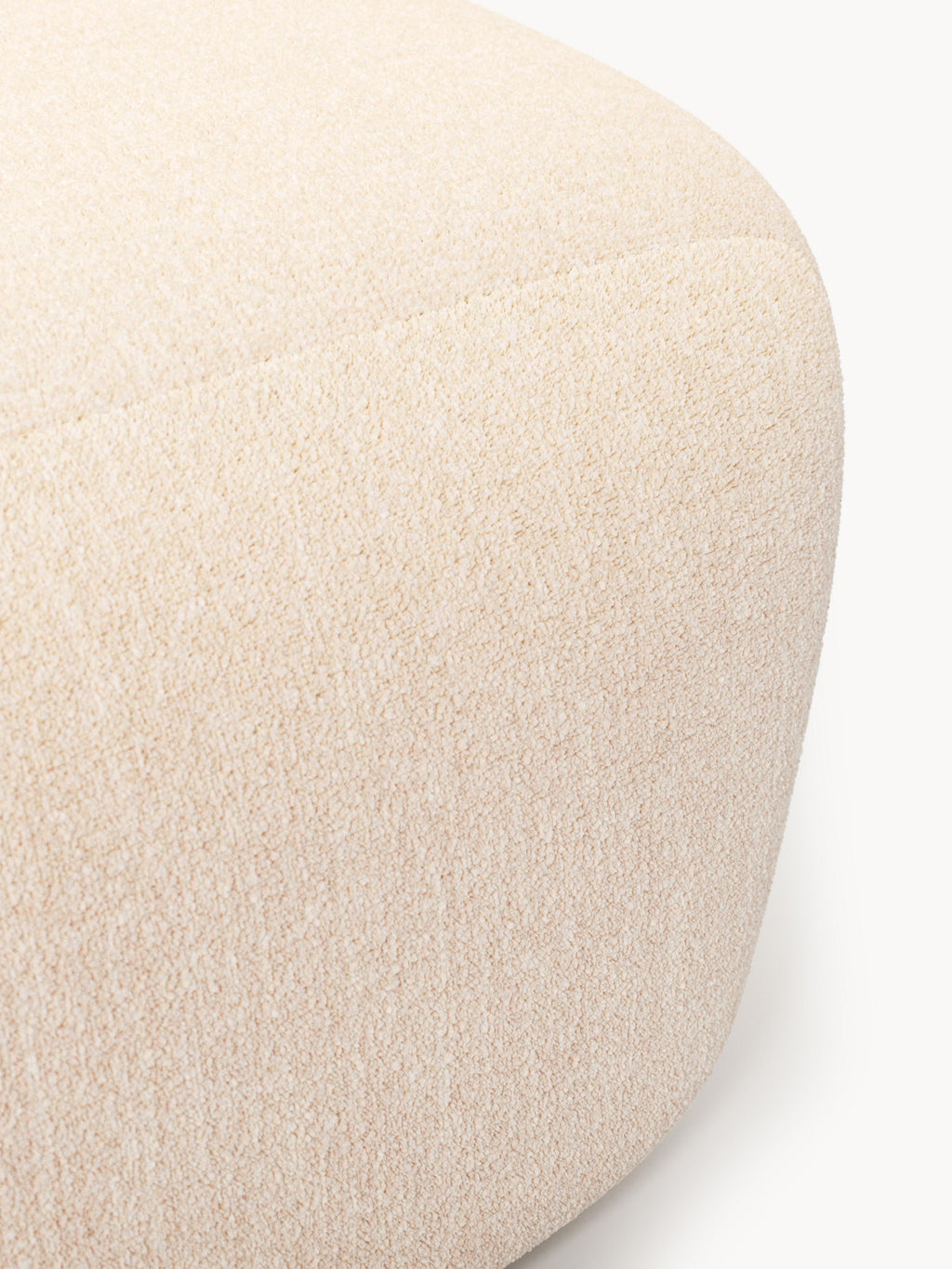 Großer Bouclé-Sofa-Hocker Wolke